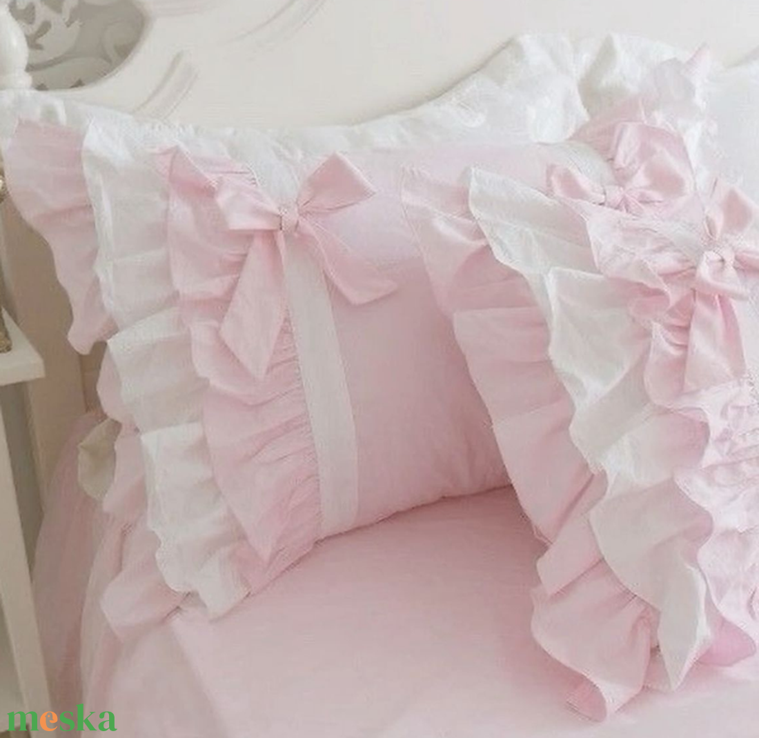 Fodros párna szett - Romantikus shabby párnák akciós termékkép 1
