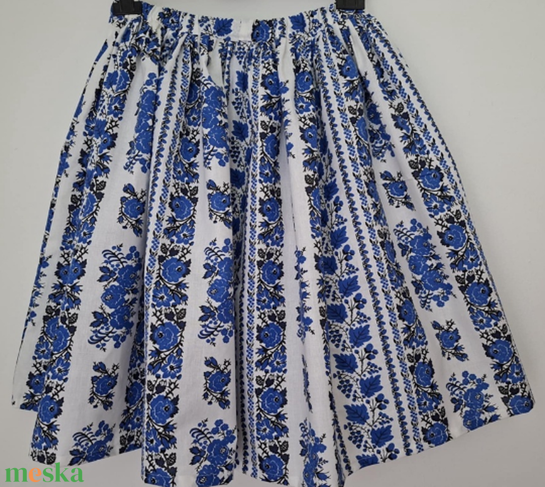 Extra pörgős néptánc szoknya 70 cm - ruha & divat - női ruha - szoknya - Meska.hu