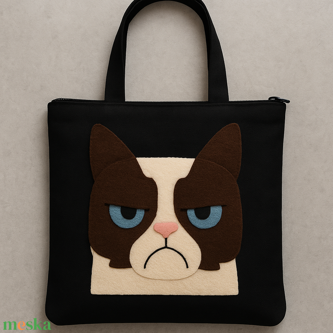 Grumpy cicás táska - táska & tok - bevásárlás & shopper táska - shopper, textiltáska, szatyor - Meska.hu Grumpy cicás táska - táska & tok - bevásárlás & shopper táska - shopper, textiltáska, szatyor - Meska.hu