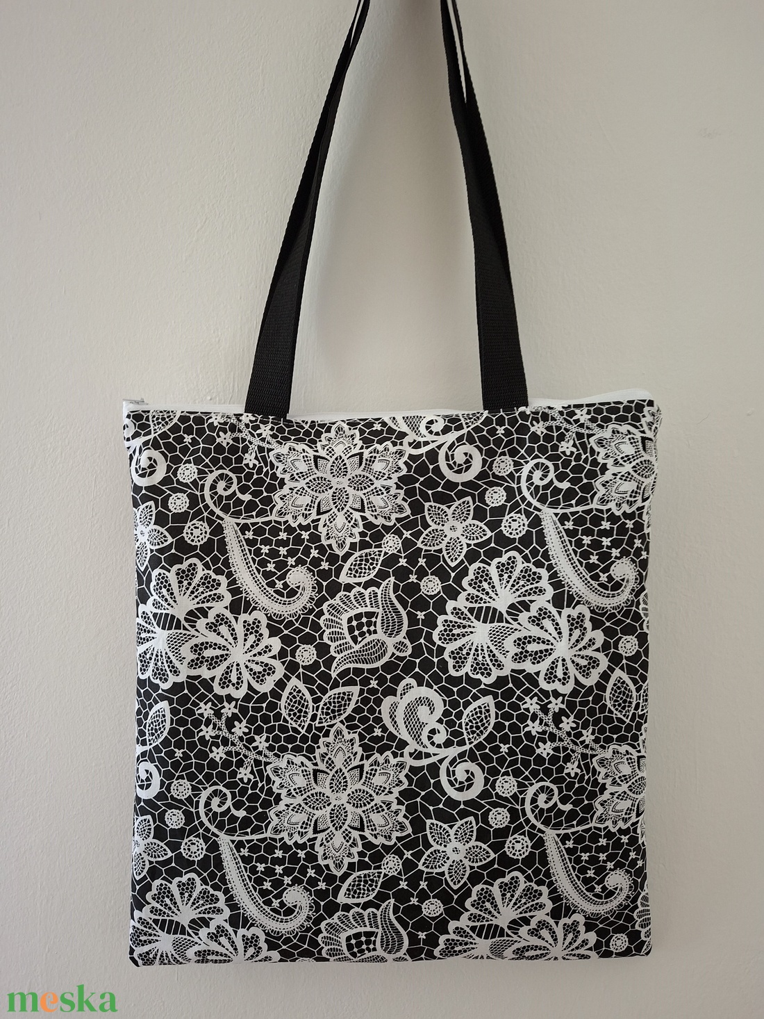 Csipkemintás táska - Bevásárló táska - táska & tok - bevásárlás & shopper táska - shopper, textiltáska, szatyor - Meska.hu Csipkemintás táska - Bevásárló táska - táska & tok - bevásárlás & shopper táska - shopper, textiltáska, szatyor - Meska.hu