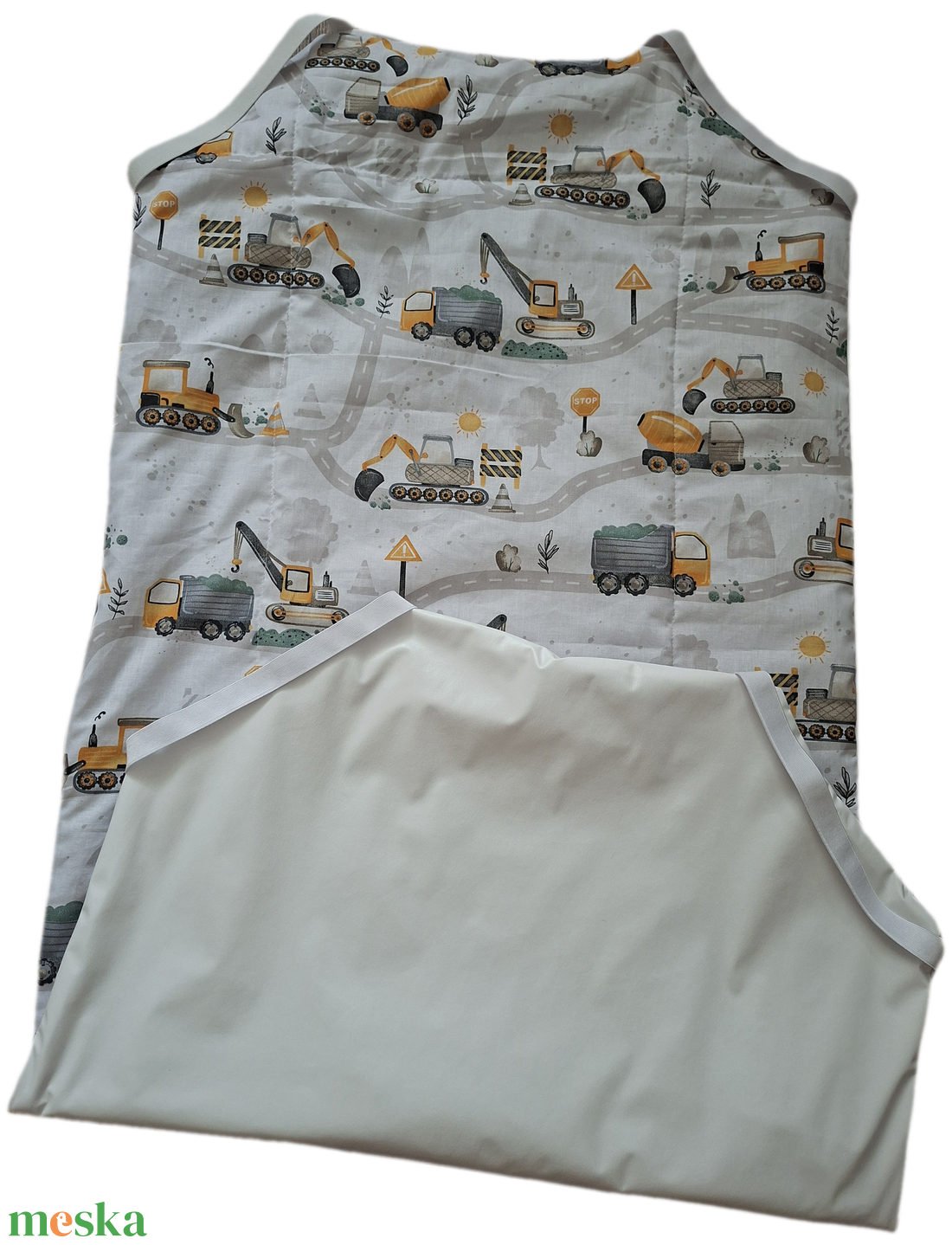 Munkagépes, vízhatlan, bélelt, gumis ovis lepedő 60x130 - játék & sport - ovis felszerelés - ovis lepedő - Meska.hu