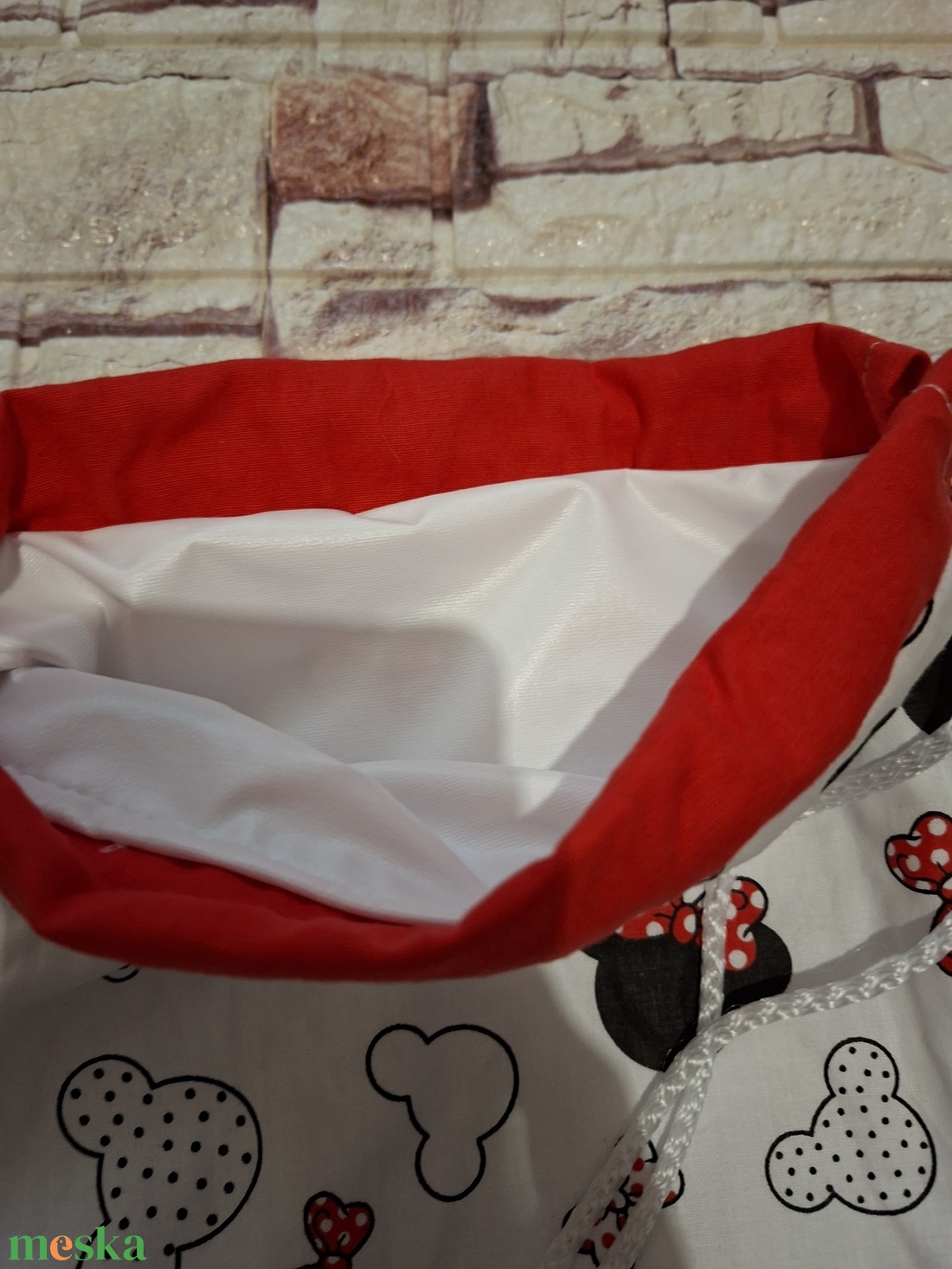 MINNIE Nagyméretű uzsonnás tasak - Vízhatlan uzsonna-csomagoló - táska & tok - uzsonna- & ebéd tartó - szendvics csomagoló - Meska.hu