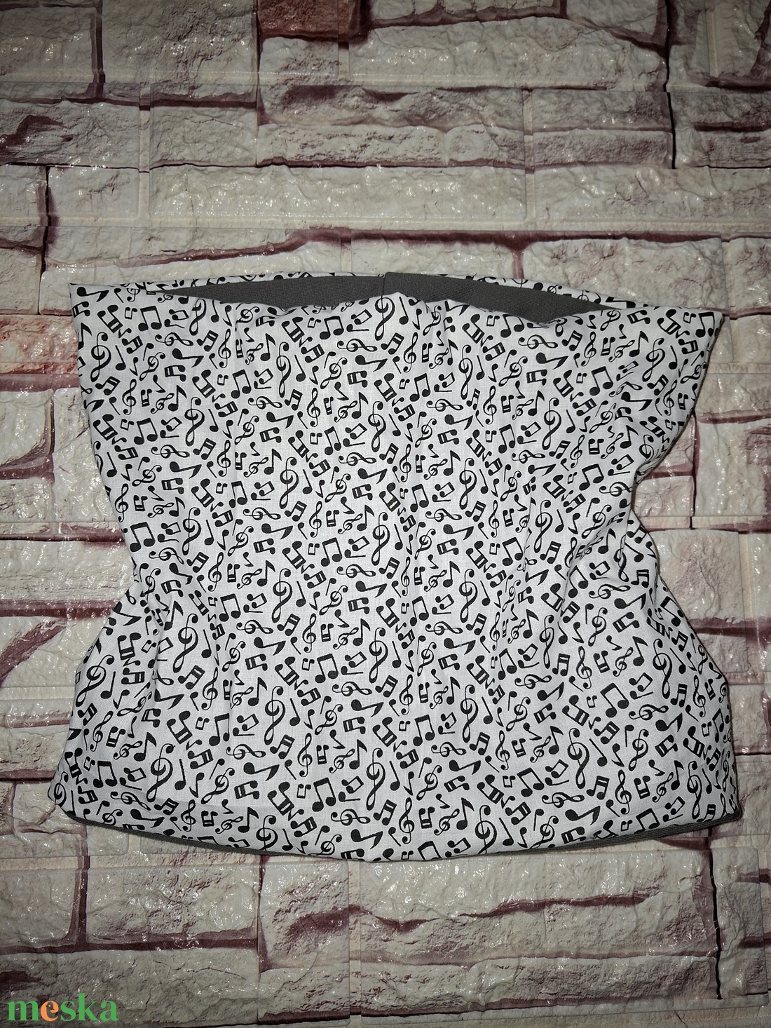 Hangjegyes csősál - Hangjegy mintás egyedi sál - ruha & divat - sál, sapka, kendő - sál - Meska.hu Hangjegyes csősál - Hangjegy mintás egyedi sál - ruha & divat - sál, sapka, kendő - sál - Meska.hu