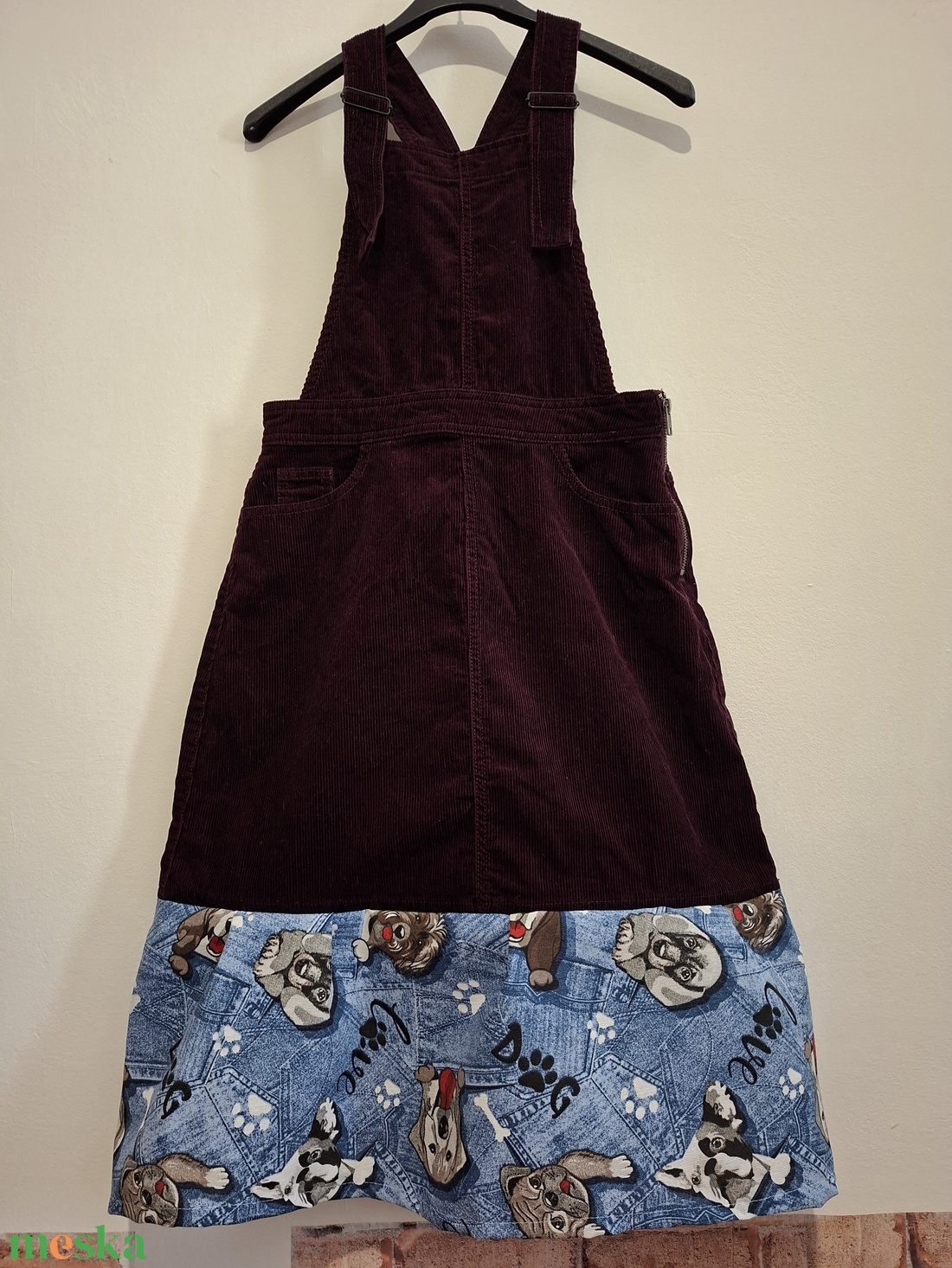 Egyedi, kutyás női ruha - Bohém kantáros szoknya S-es - ruha & divat - női ruha - szoknya - Meska.hu