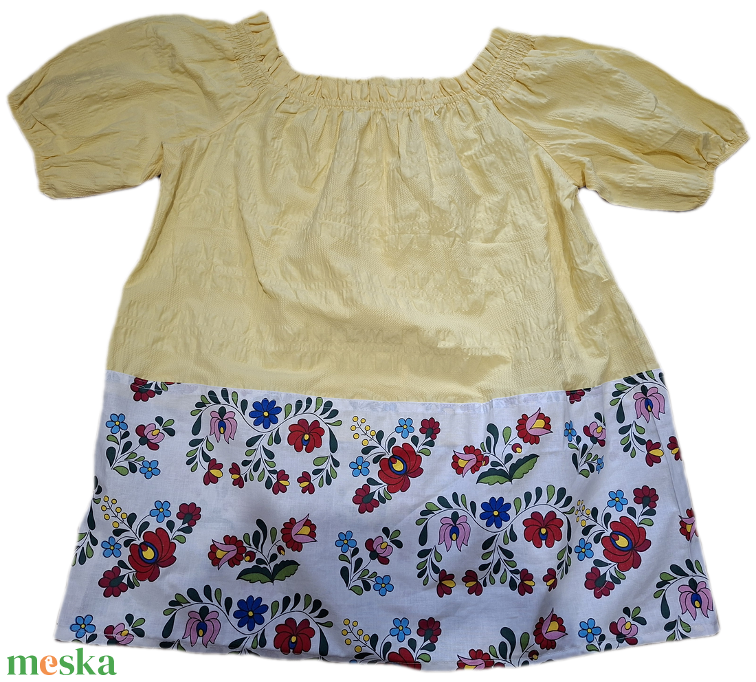 Kalocsai mintás női tunika XL - Matyó népviselet - ruha & divat - női ruha - tunika - Meska.hu