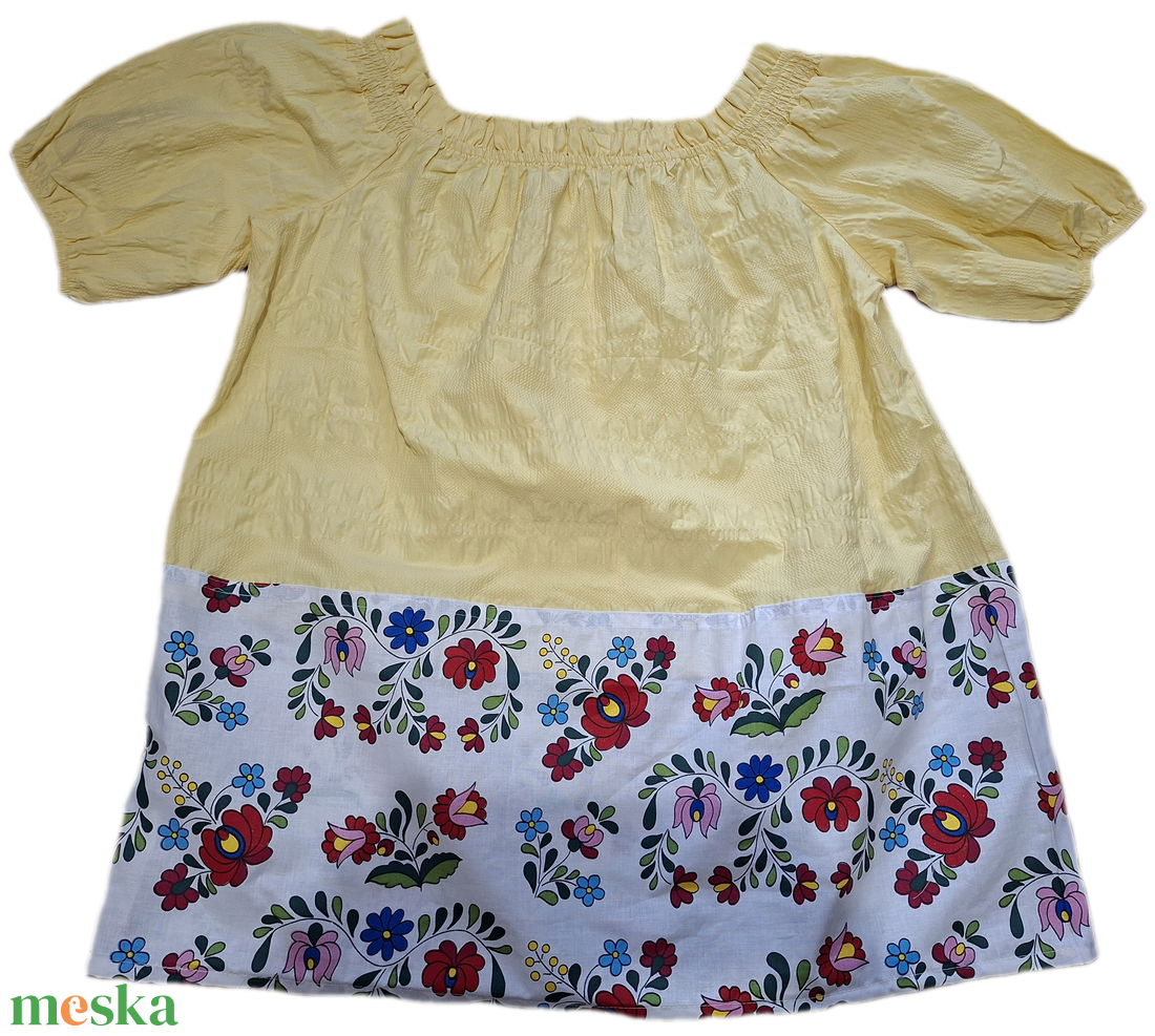 Kalocsai mintás női tunika XL - Matyó népviselet - ruha & divat - női ruha - tunika - Meska.hu