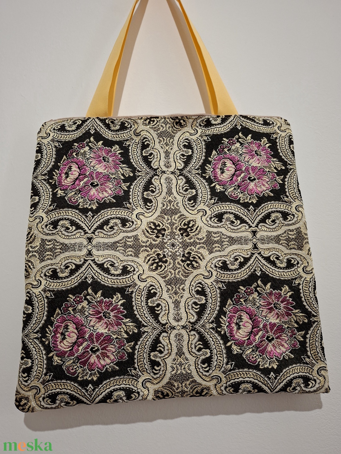 Cipzáros, bélelt, indiai stílusú bevásárló táska - táska & tok - bevásárlás & shopper táska - shopper, textiltáska, szatyor - Meska.hu