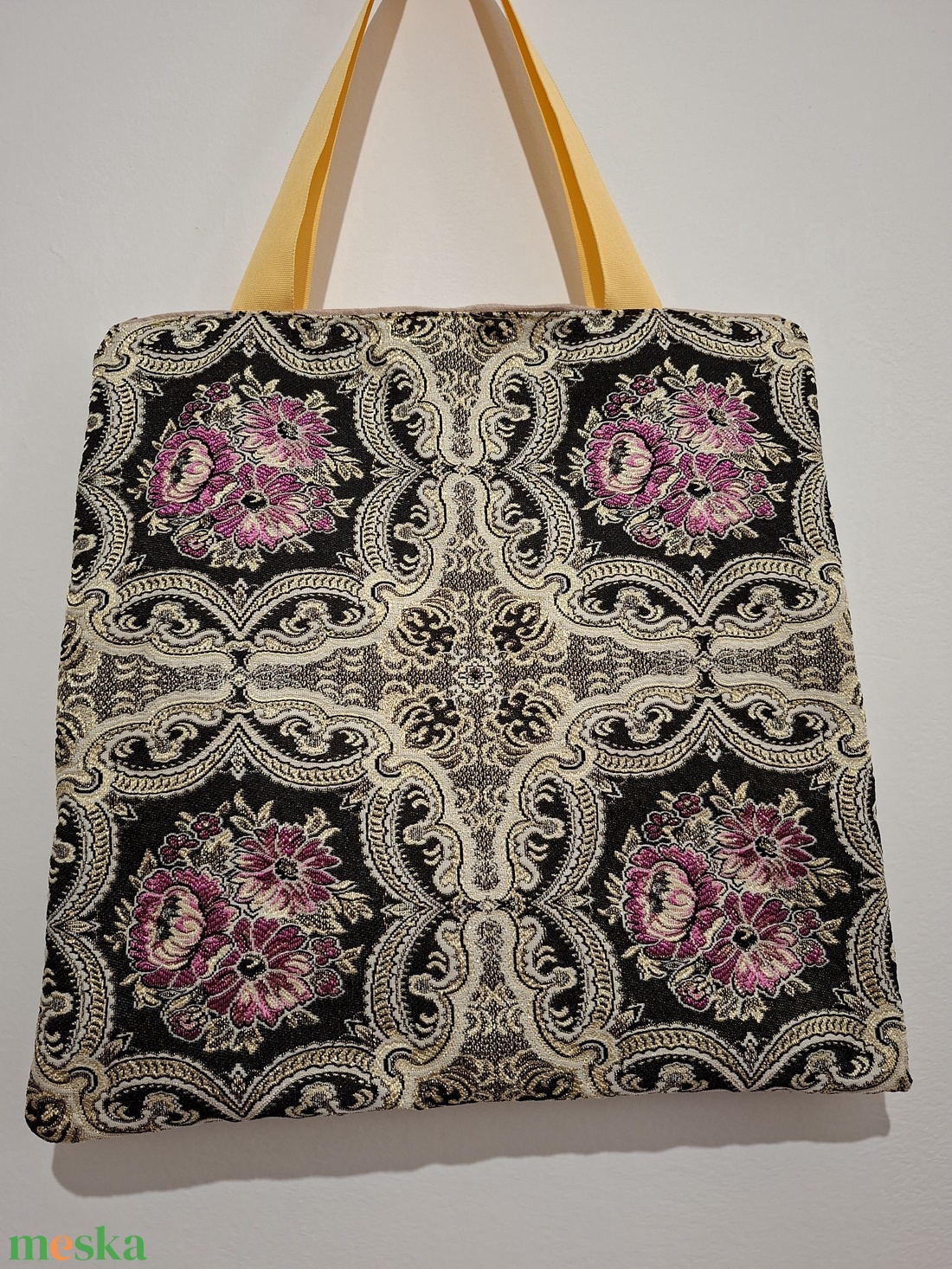 Cipzáros, bélelt, indiai stílusú bevásárló táska - táska & tok - bevásárlás & shopper táska - shopper, textiltáska, szatyor - Meska.hu