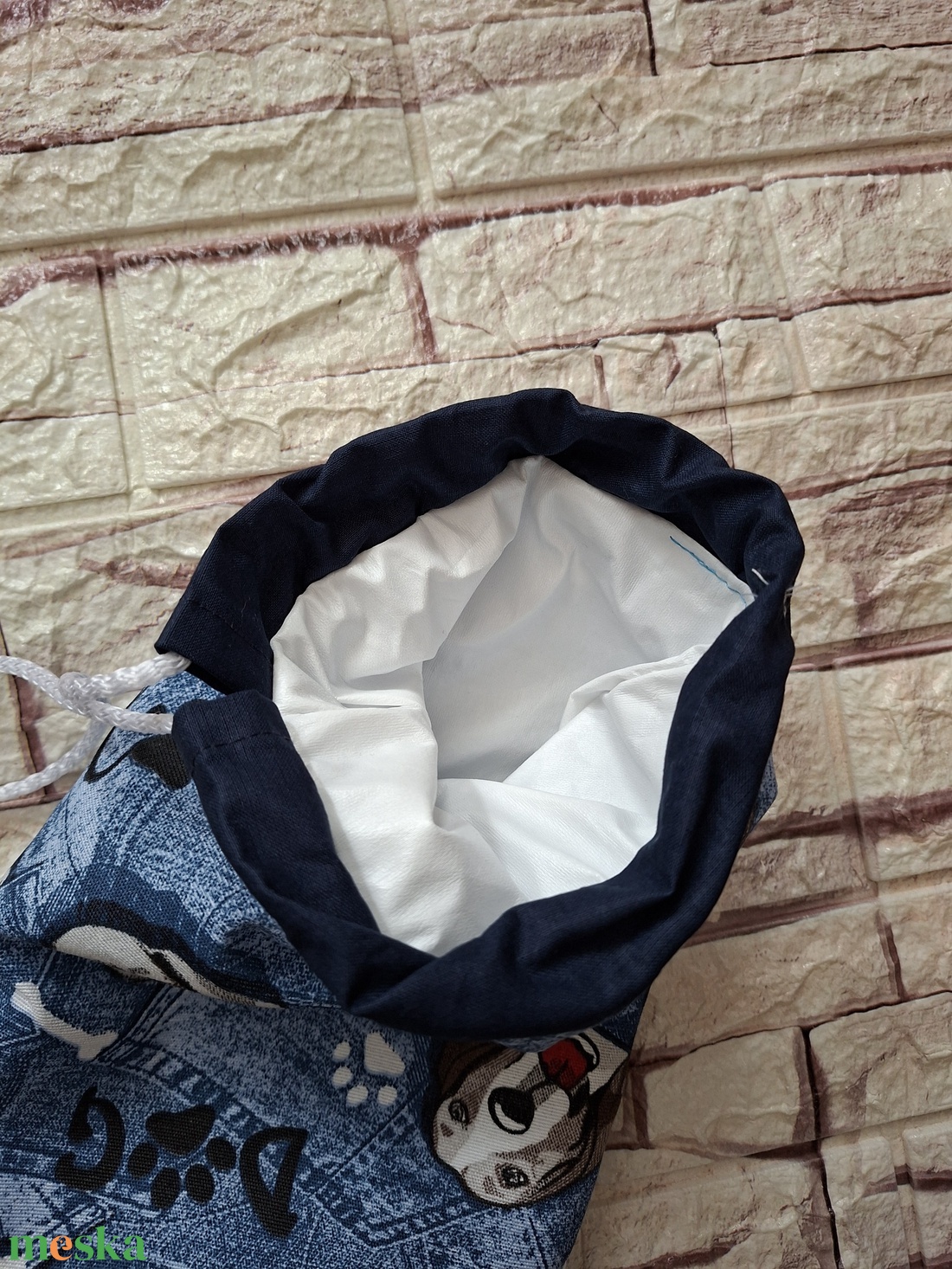 Kutyás uzsonnás tasak vízhatlan, frissen tartó béléssel - táska & tok - uzsonna- & ebéd tartó - szendvics csomagoló - Meska.hu