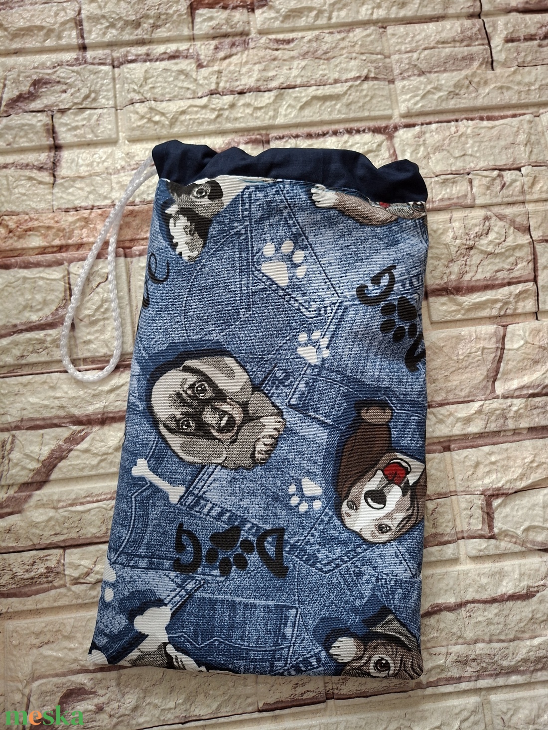 Kutyás uzsonnás tasak vízhatlan, frissen tartó béléssel - táska & tok - uzsonna- & ebéd tartó - szendvics csomagoló - Meska.hu