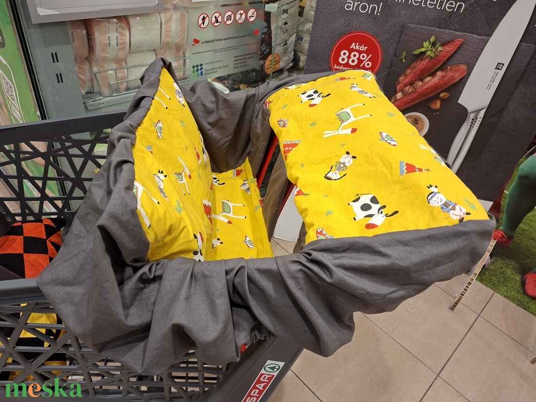 Állatos bevásárlókocsi huzat - Bevásárló kocsihuzat - játék & sport - 3 éves kor alattiaknak - bevásárlókocsi huzat - Meska.hu