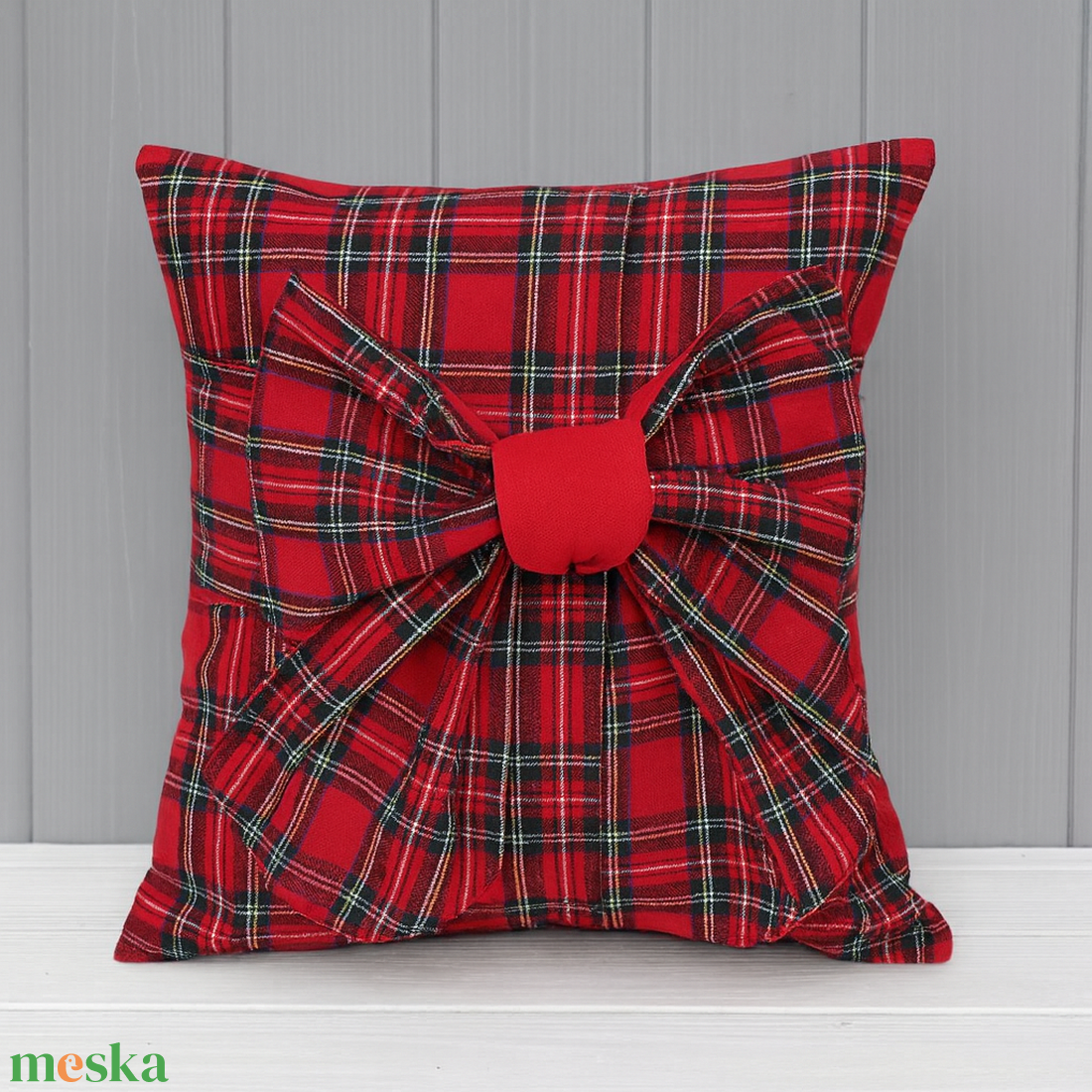 Skót kockás párna - otthon & életmód - lakástextil - párna & párnahuzat - díszpárna (belsővel együtt) - Meska.hu