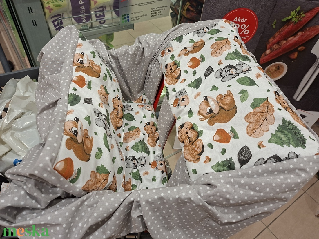 Állatmintás bevásárlókocsi huzat - Bevásárló kocsihuzat - baba - mama - utazási kellékek - bevásárlókocsi huzat - Meska.hu