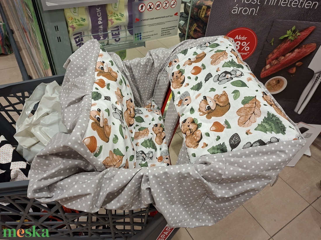 Állatmintás bevásárlókocsi huzat - Bevásárló kocsihuzat - baba - mama - utazási kellékek - bevásárlókocsi huzat - Meska.hu