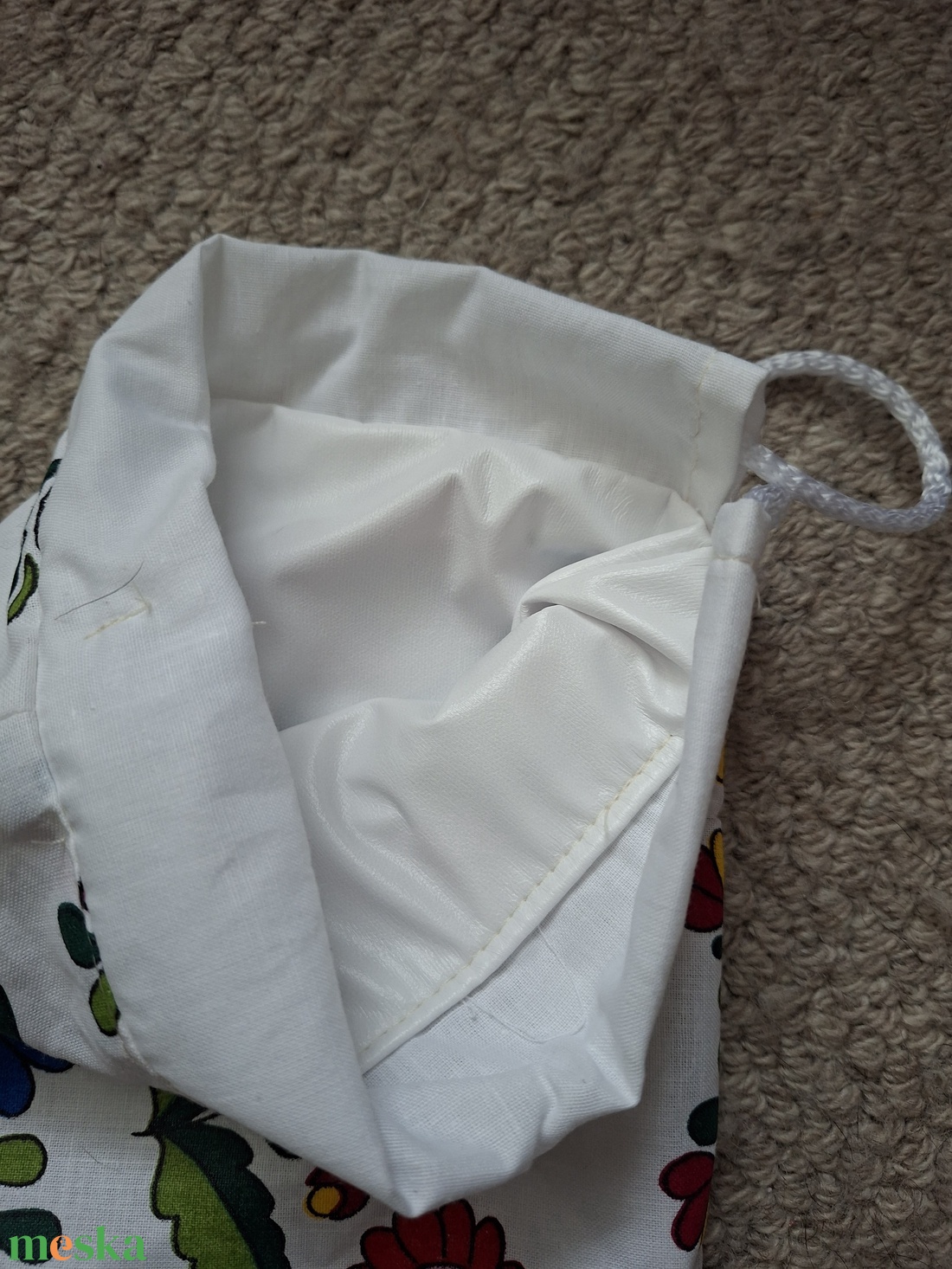 Kalocsai mintás uzsonnás tasak - táska & tok - uzsonna- & ebéd tartó - szendvics csomagoló - Meska.hu