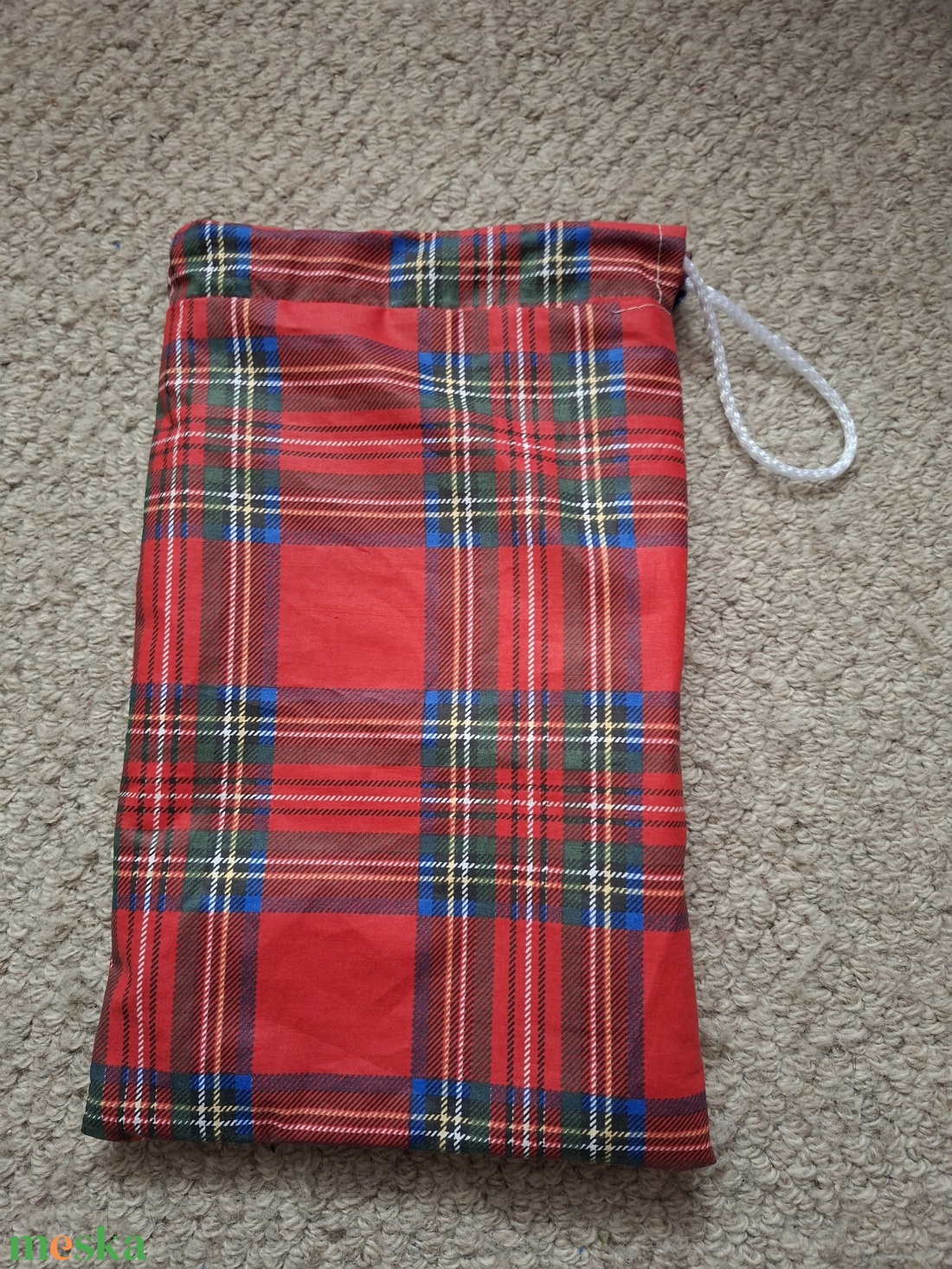 Skót kockás uzsonnás tasak - táska & tok - uzsonna- & ebéd tartó - szendvics csomagoló - Meska.hu