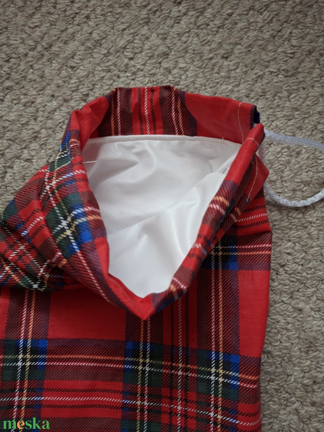 Skót kockás uzsonnás tasak - táska & tok - uzsonna- & ebéd tartó - szendvics csomagoló - Meska.hu