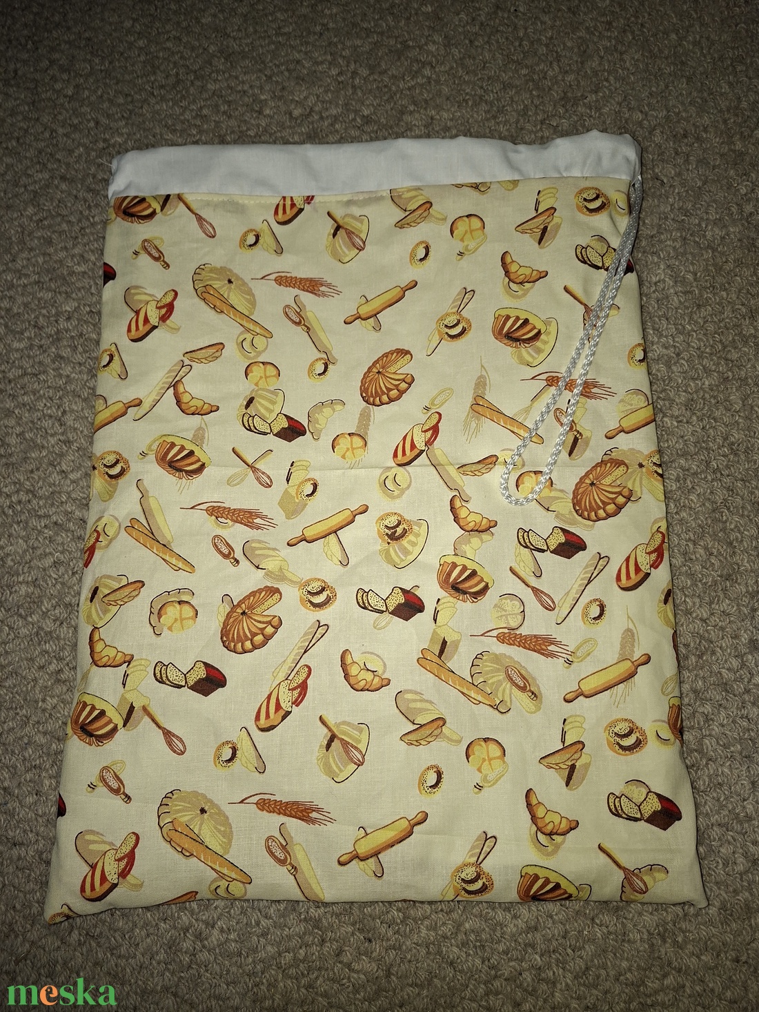 Kenyeres zsák frissen tartó PUL béléssel - táska & tok - uzsonna- & ebéd tartó - szendvics csomagoló - Meska.hu