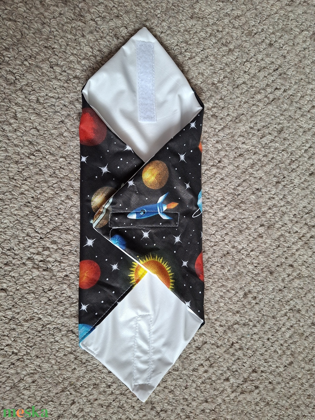 Rakétás újraszalvéta - Vízhatlan uzsonna-csomagoló - táska & tok - uzsonna- & ebéd tartó - szendvics csomagoló - Meska.hu