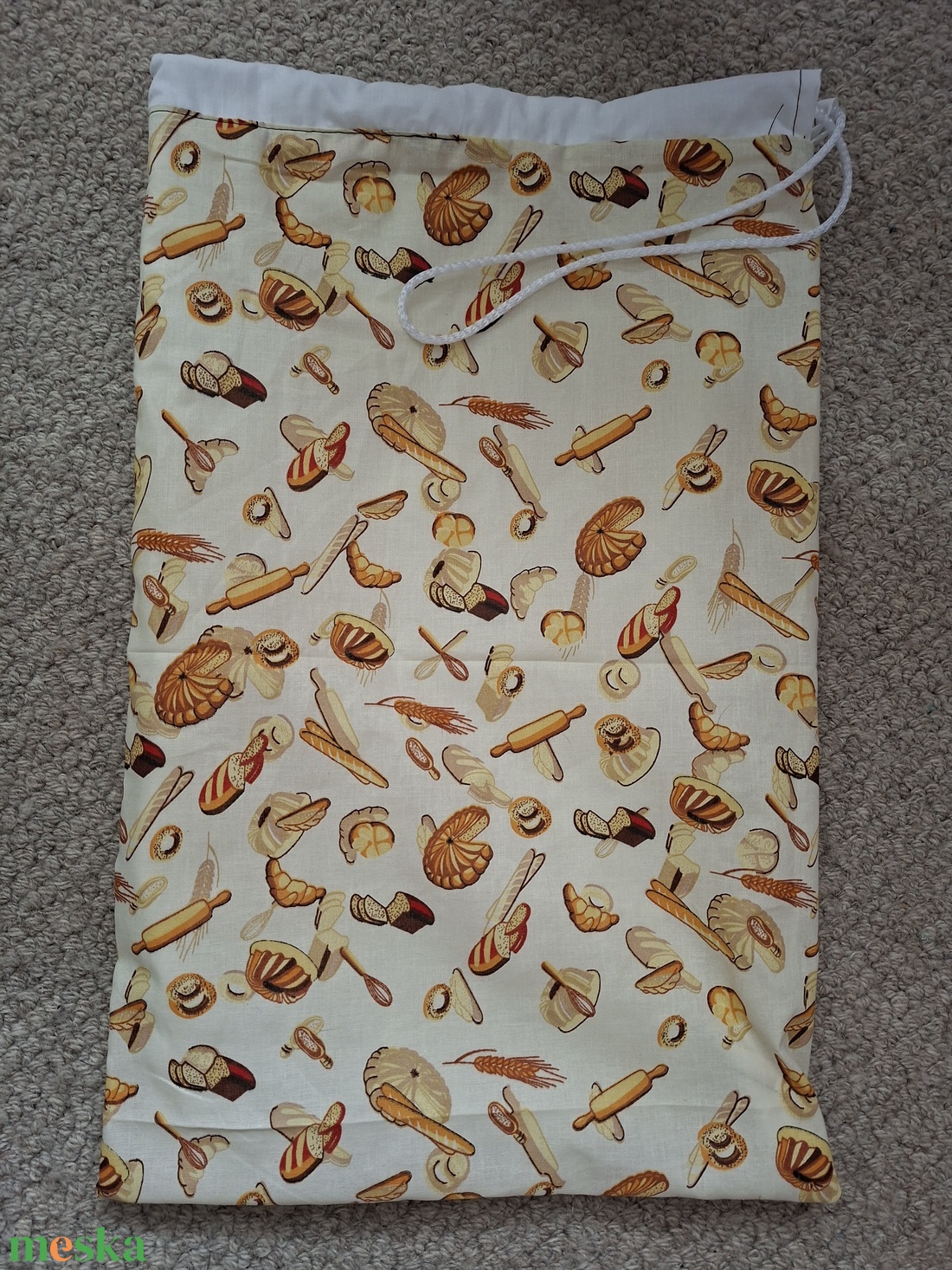 Kenyeres zsák frissen tartó PUL béléssel - táska & tok - uzsonna- & ebéd tartó - szendvics csomagoló - Meska.hu