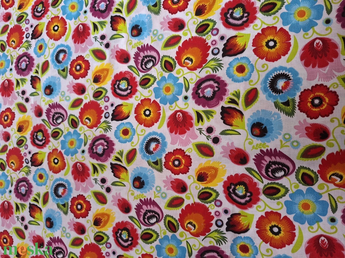 Virágmintás szoknya 50 cm - ruha & divat - női ruha - szoknya - Meska.hu