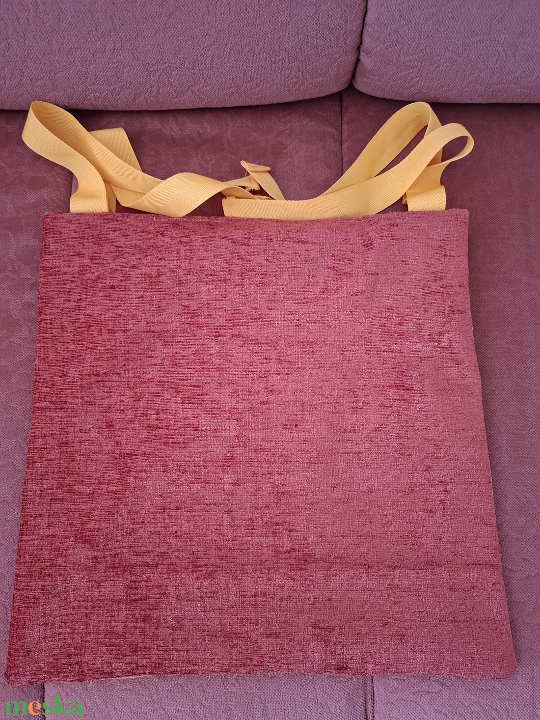 Kötözős székpárna - Lapos párna - játék & sport - ovis felszerelés - ovis párna, kispárna - Meska.hu