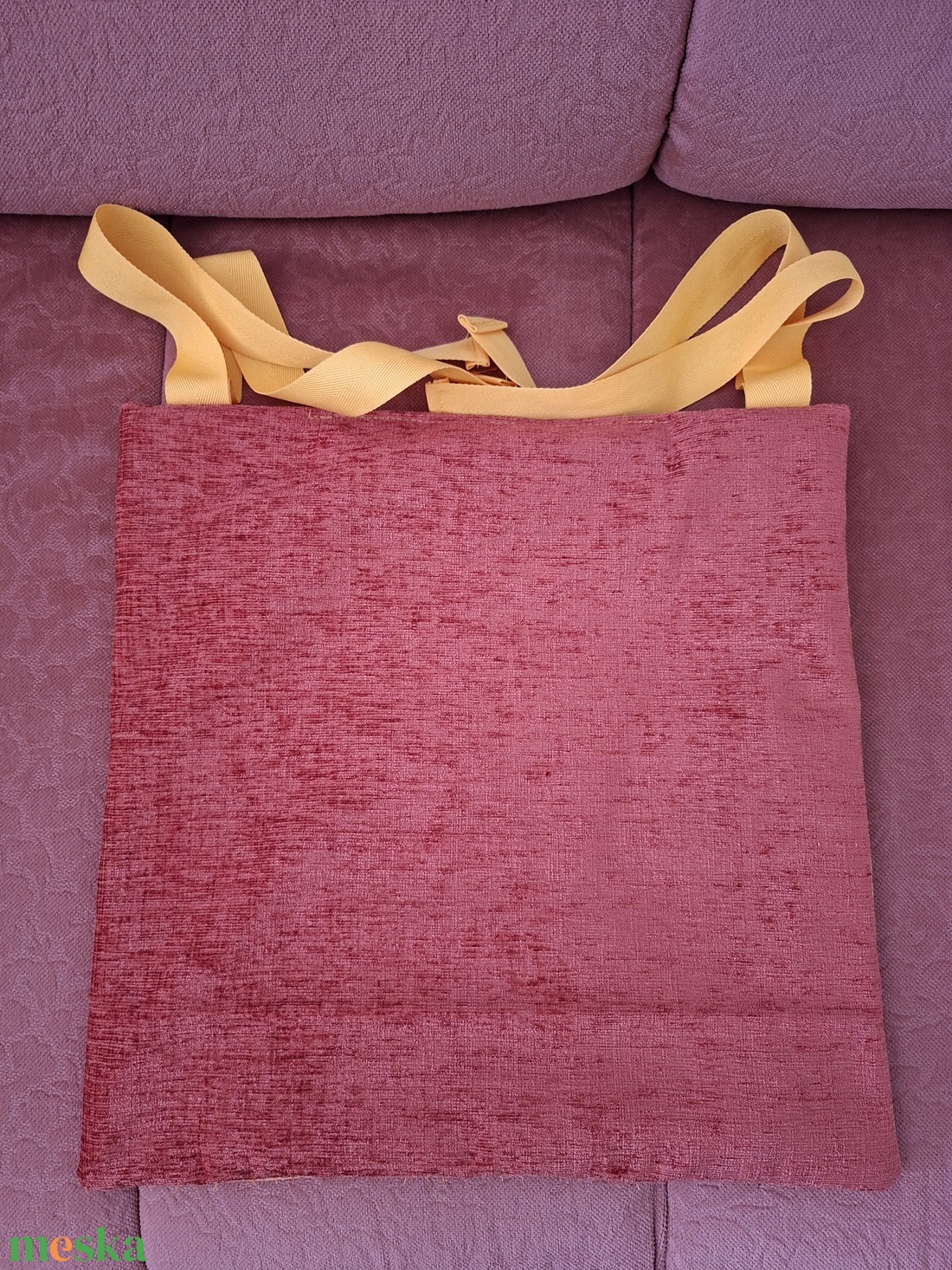 Kötözős székpárna - Lapos párna - játék & sport - ovis felszerelés - ovis párna, kispárna - Meska.hu