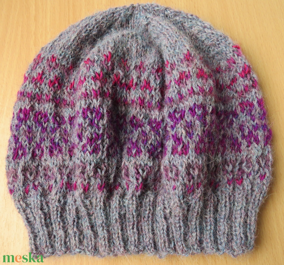 Norvég mintás, alpaka sapka - ruha & divat - sál, sapka, kendő - sapka - Meska.hu