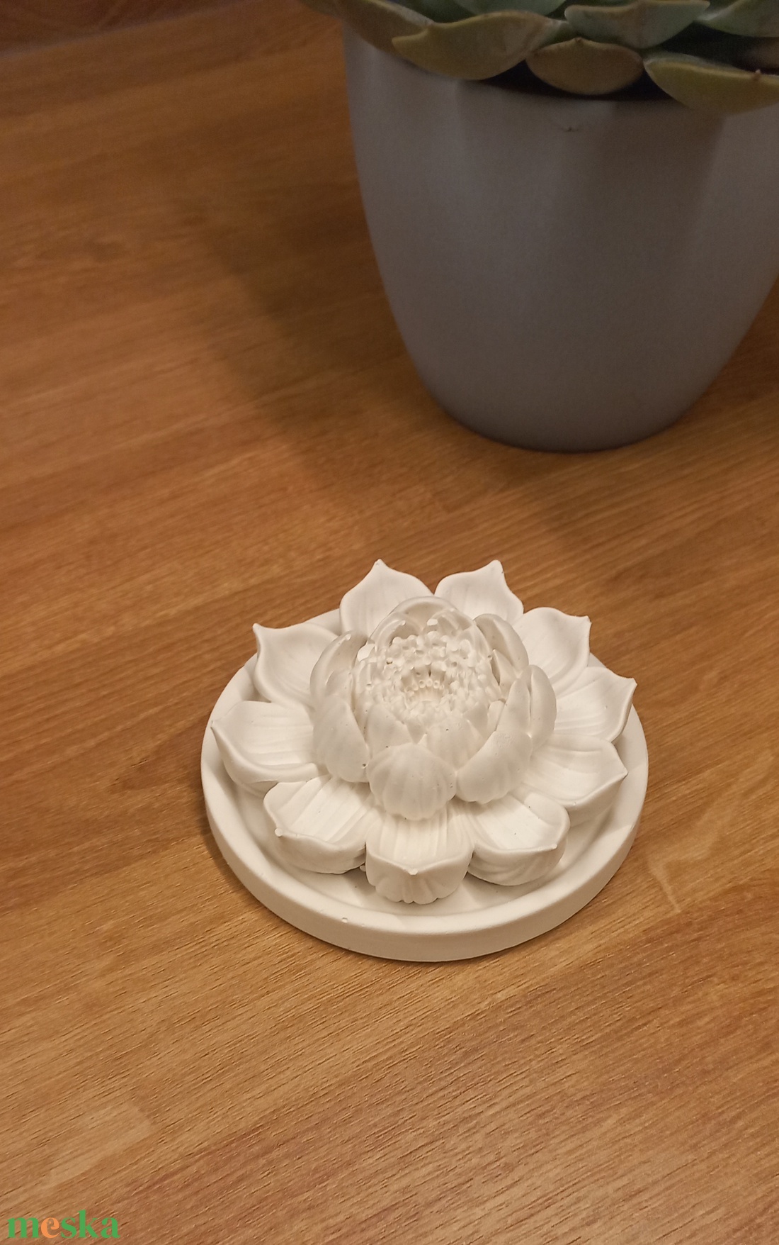 Lótusz aromakő, diffúzor - otthon & életmód - dekoráció - asztal és polc dekoráció - kavics & kő - Meska.hu