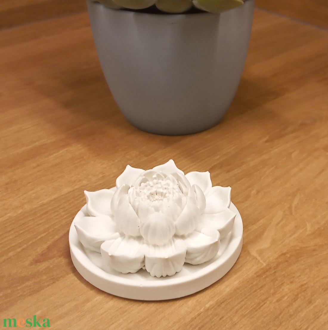 Lótusz aromakő, diffúzor - otthon & életmód - dekoráció - asztal és polc dekoráció - kavics & kő - Meska.hu