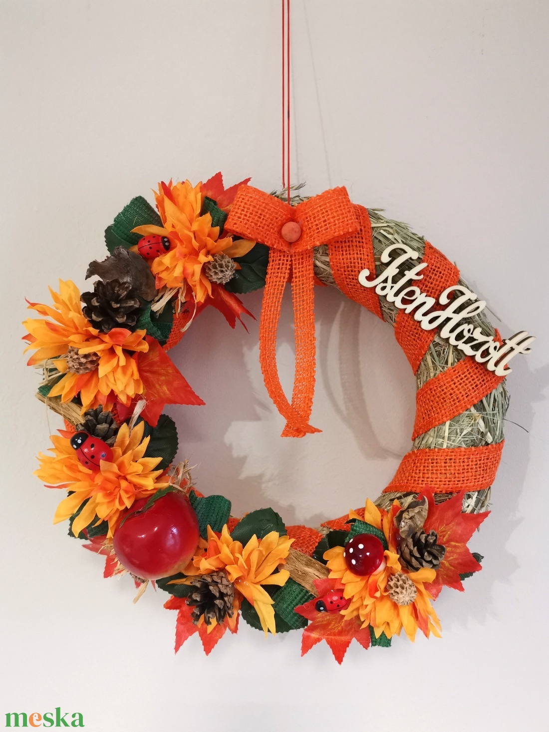 Őszi ajtódísz - otthon & életmód - dekoráció - ajtó- és ablak dekoráció - ajtódísz & kopogtató - Meska.hu