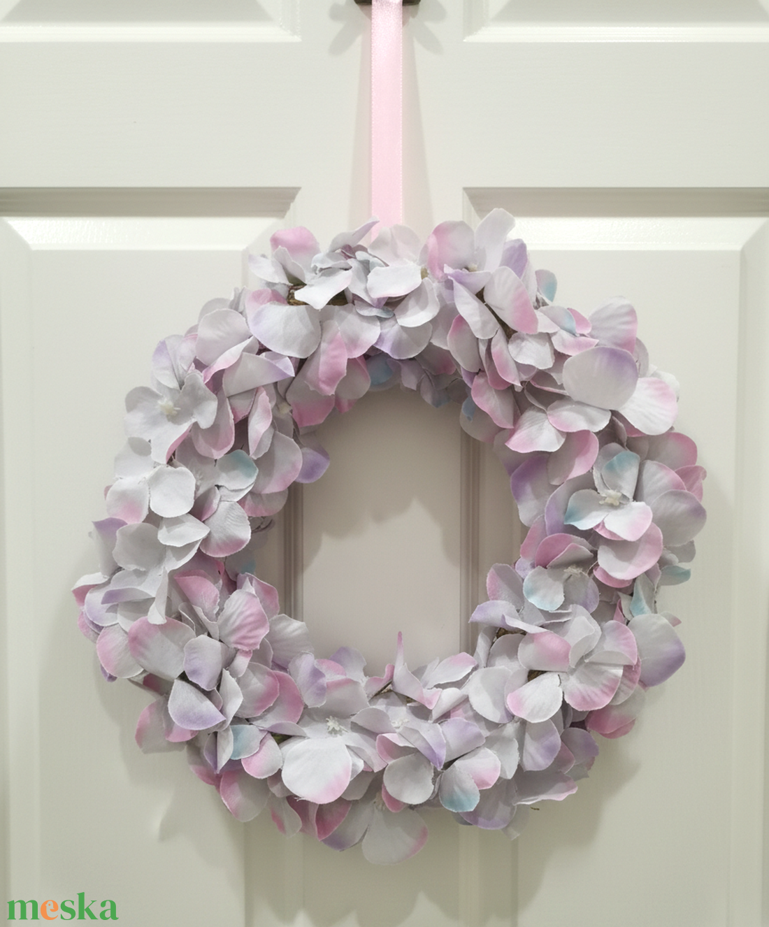 Hortenzia kopogtató - otthon & életmód - dekoráció - ajtó- és ablak dekoráció - ajtódísz & kopogtató - Meska.hu