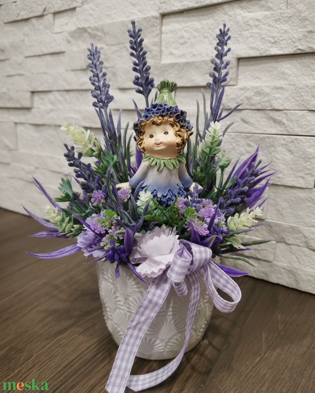 Levendulás cuki asztali dísz - otthon & életmód - dekoráció - asztal és polc dekoráció - asztaldísz - Meska.hu