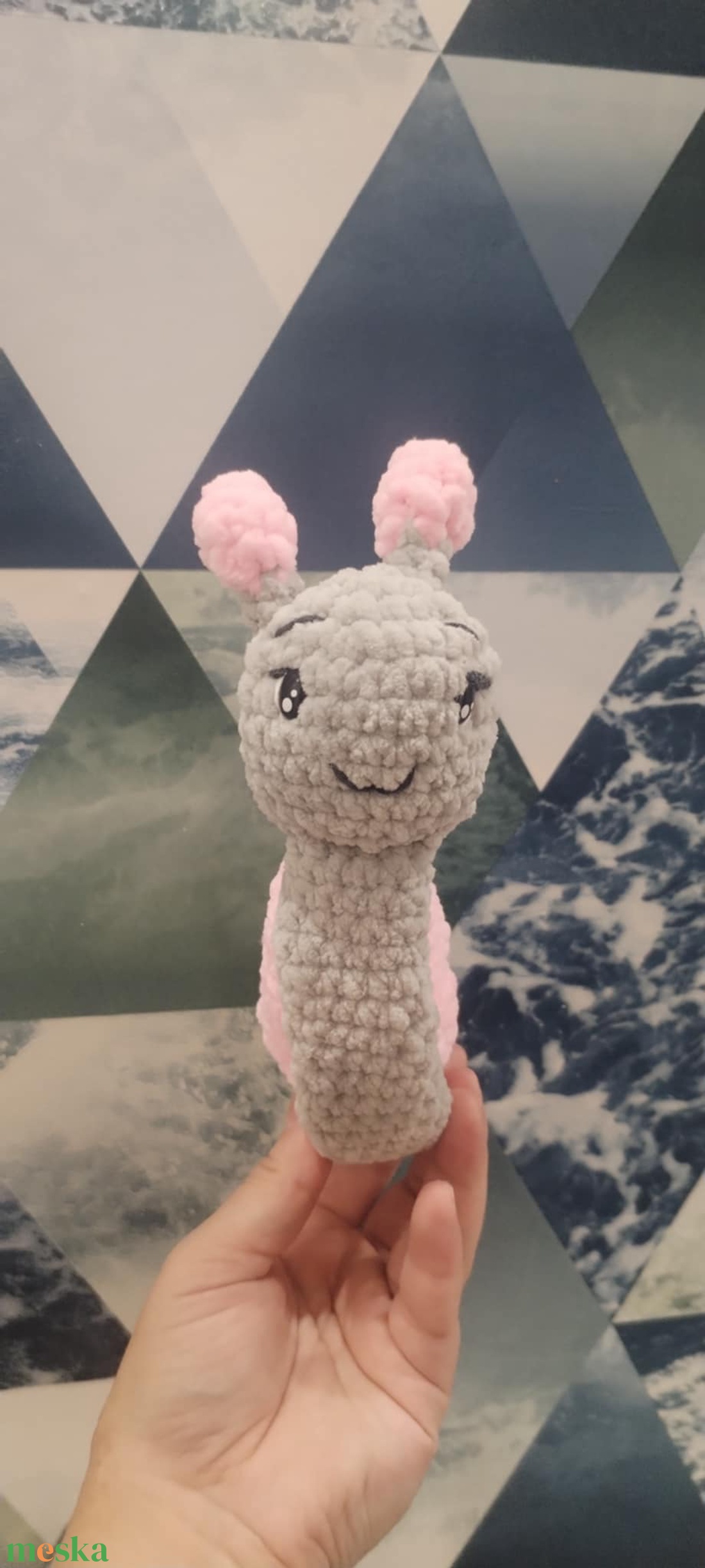 Horgolt Szív csiga - játék & sport - plüssállat & játékfigura - csiga - Meska.hu