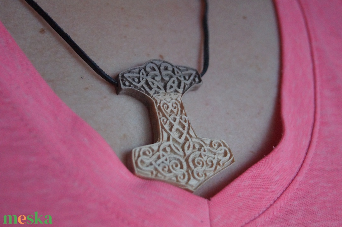 Mjölnir- Thor kalapácsa Viking médál - egyedi felirattal kérhető - ékszer - nyaklánc - medál - Meska.hu