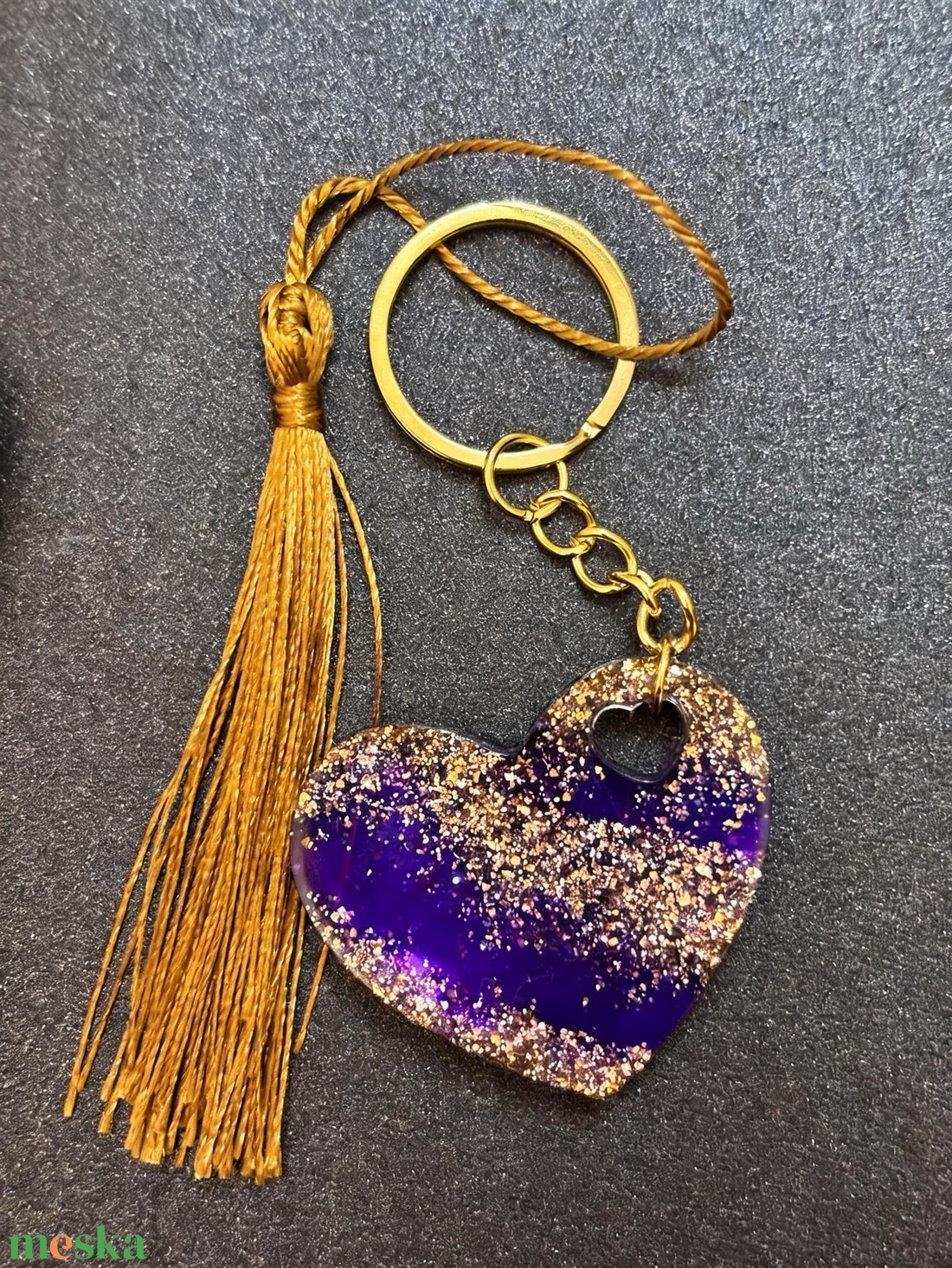 Szíves csillogó kulcstartók - táska & tok - kulcstartó & táskadísz - kulcstartó - Meska.hu