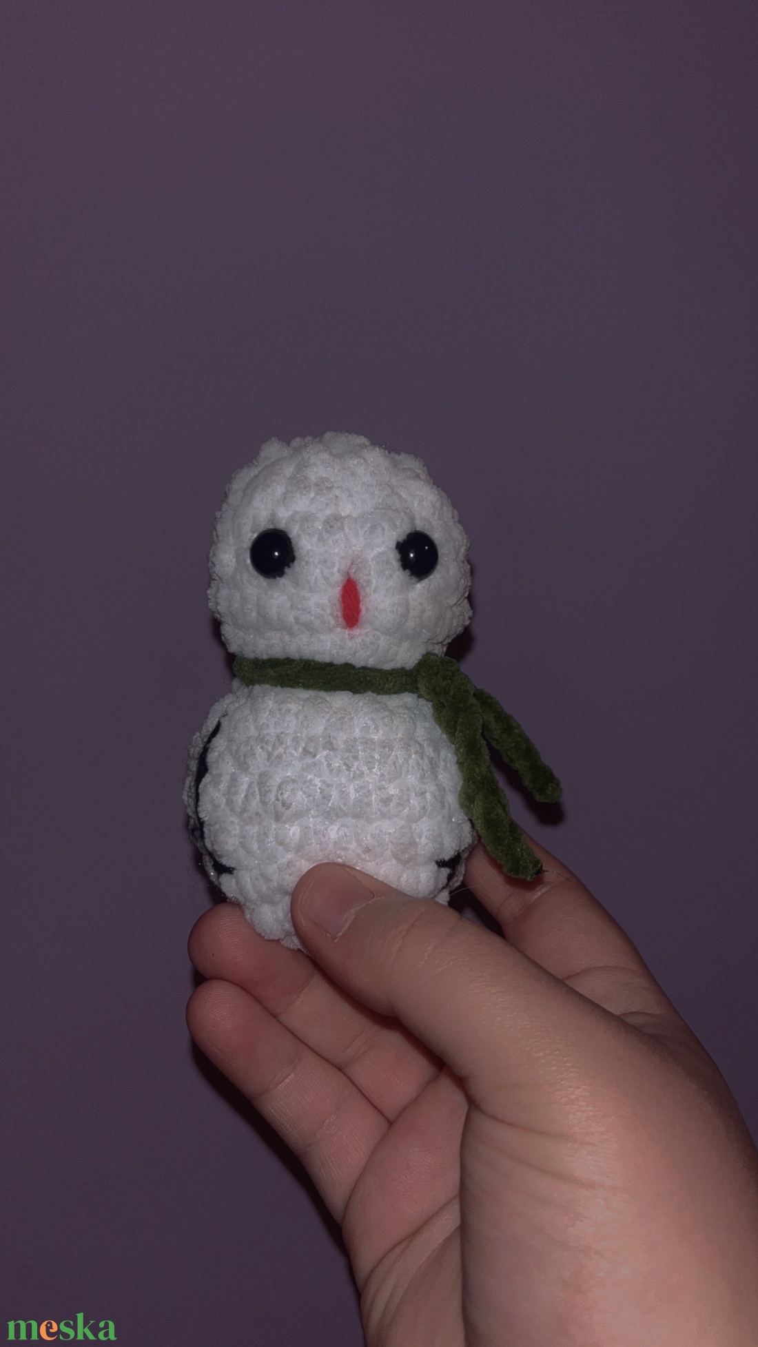 Mini hóember plüss - játék & sport - plüssállat & játékfigura - más figura - Meska.hu