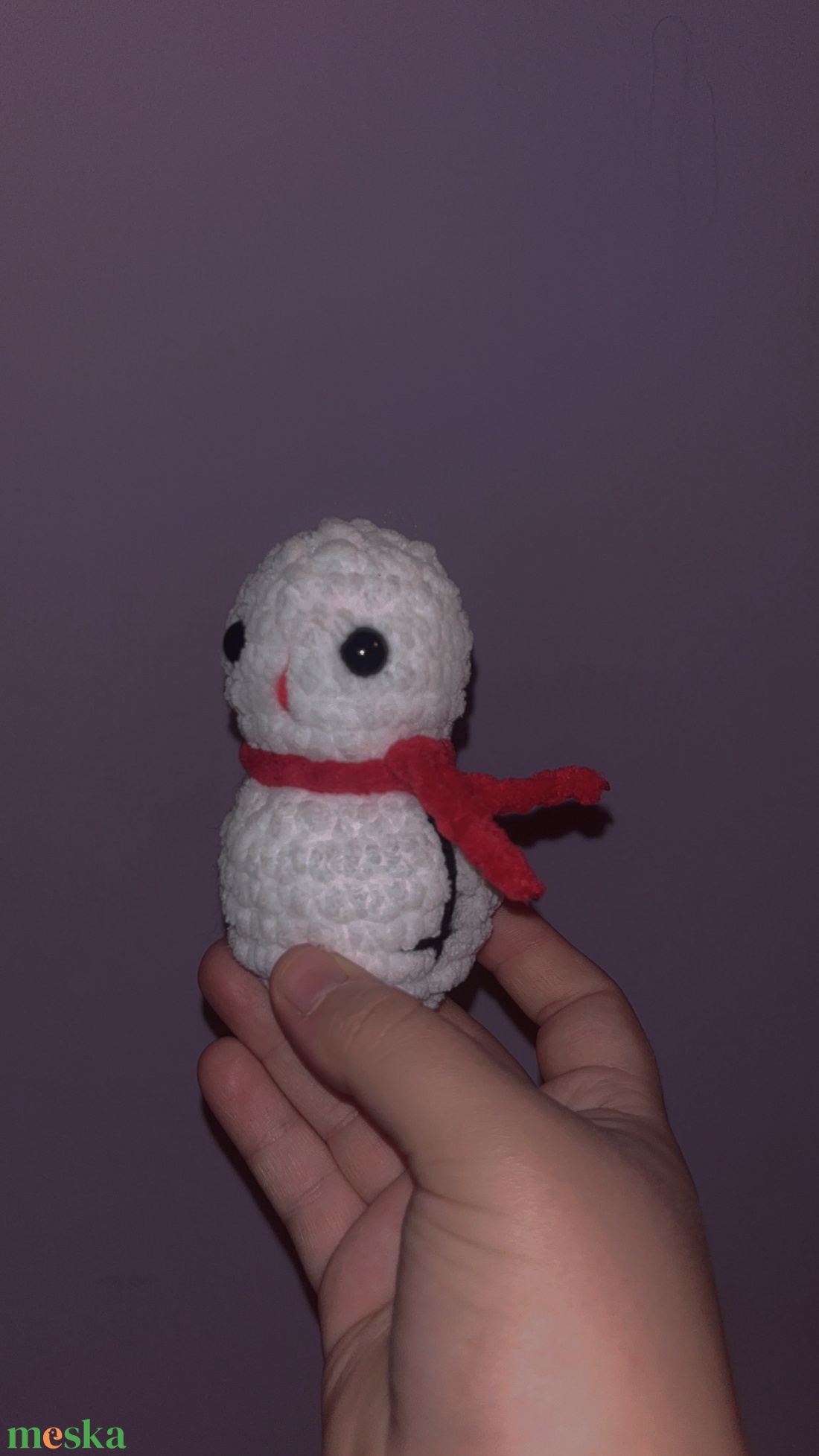 Mini hóember plüss - játék & sport - plüssállat & játékfigura - más figura - Meska.hu