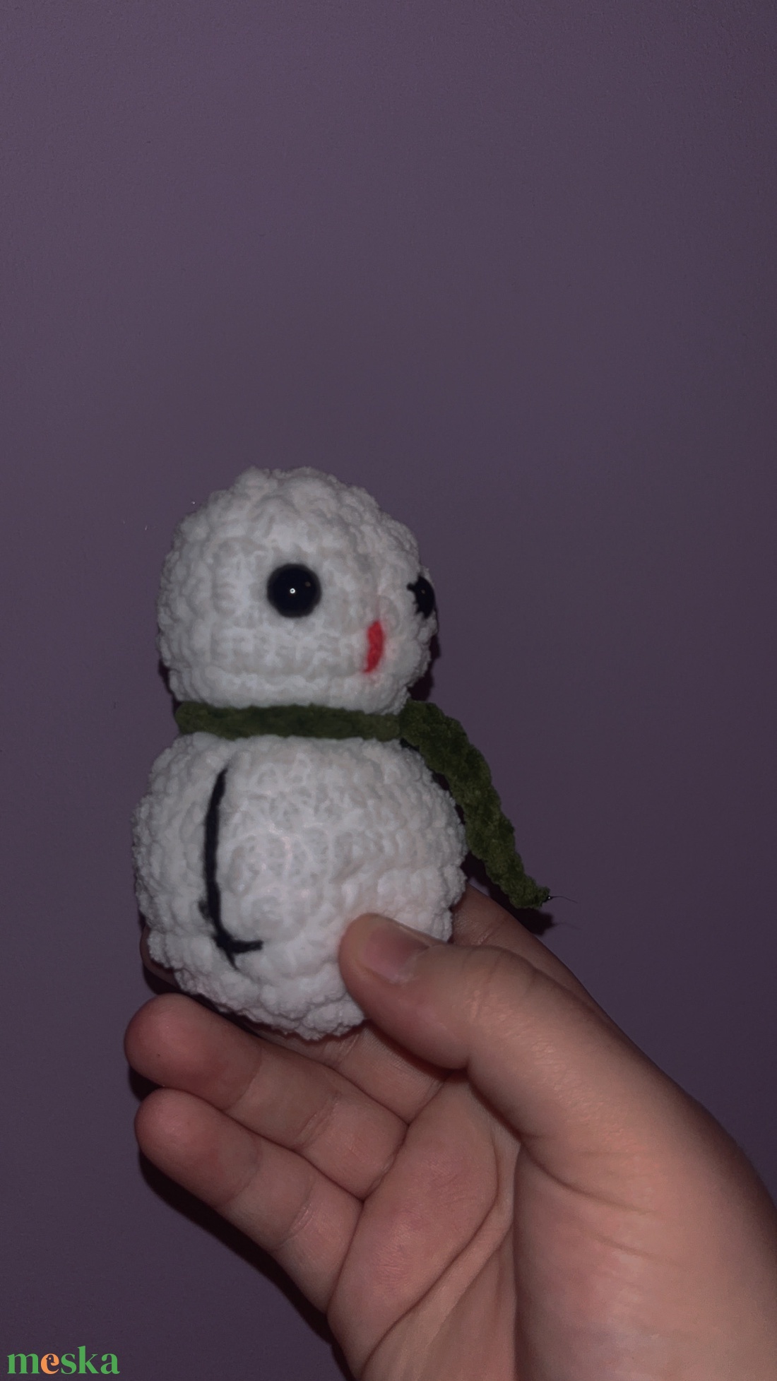 Mini hóember plüss - játék & sport - plüssállat & játékfigura - más figura - Meska.hu