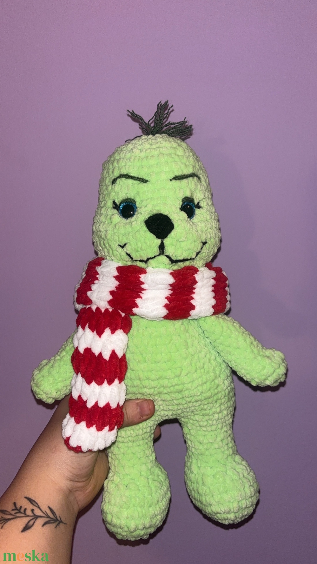 Grinch plüss - játék & sport - plüssállat & játékfigura - más figura - Meska.hu