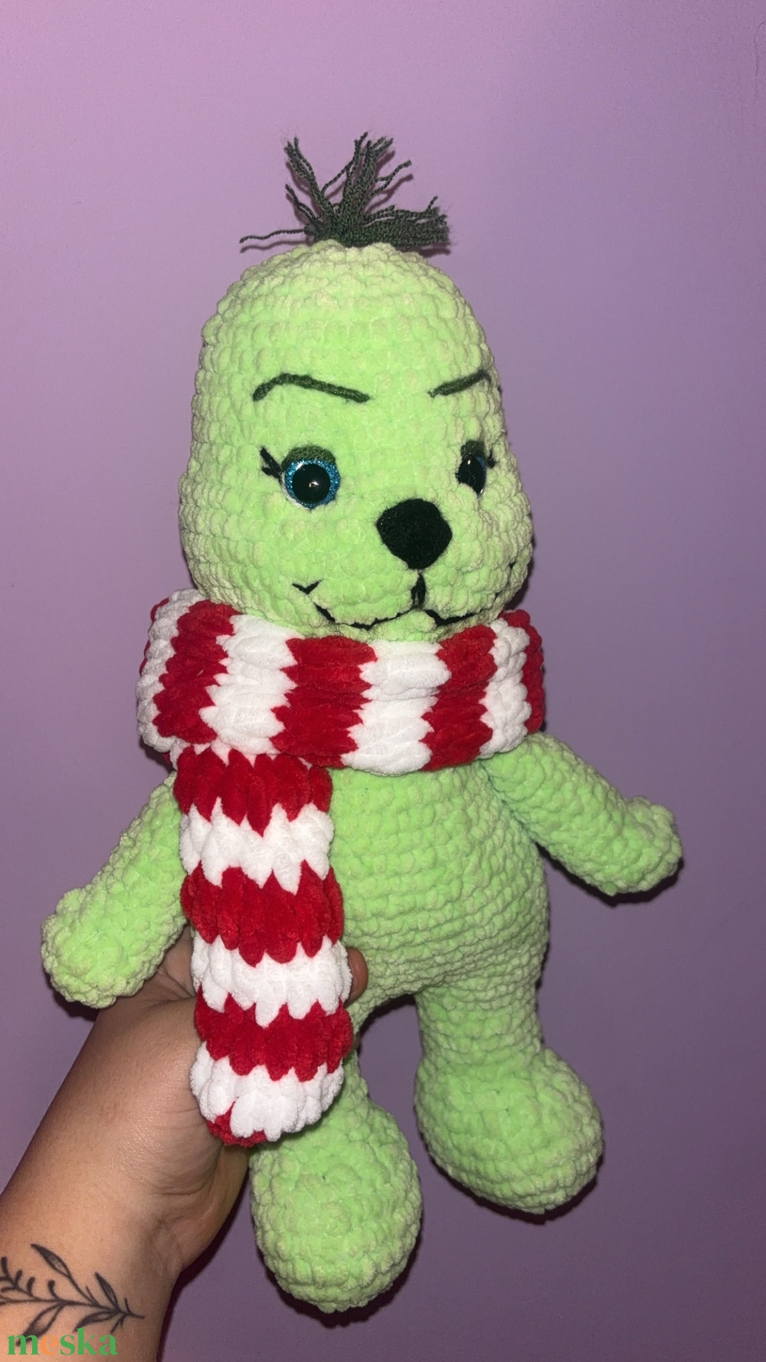 Grinch plüss - játék & sport - plüssállat & játékfigura - más figura - Meska.hu