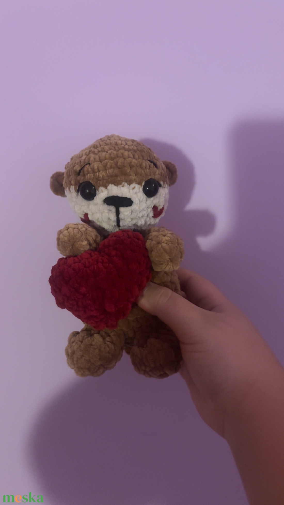 Valentin vidra plüss - játék & sport - plüssállat & játékfigura - plüss mesefigurák - Meska.hu