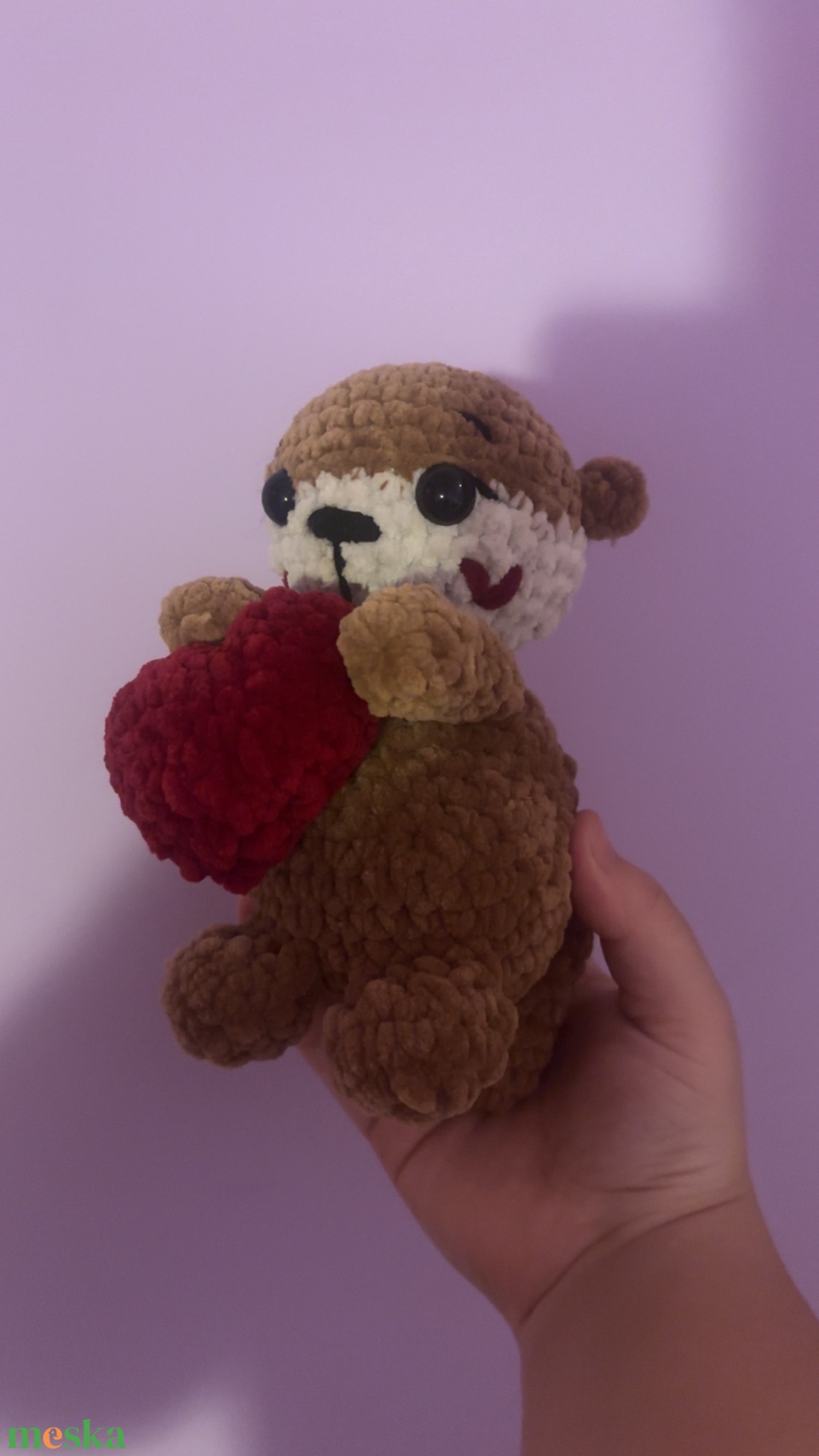 Valentin vidra plüss - játék & sport - plüssállat & játékfigura - plüss mesefigurák - Meska.hu