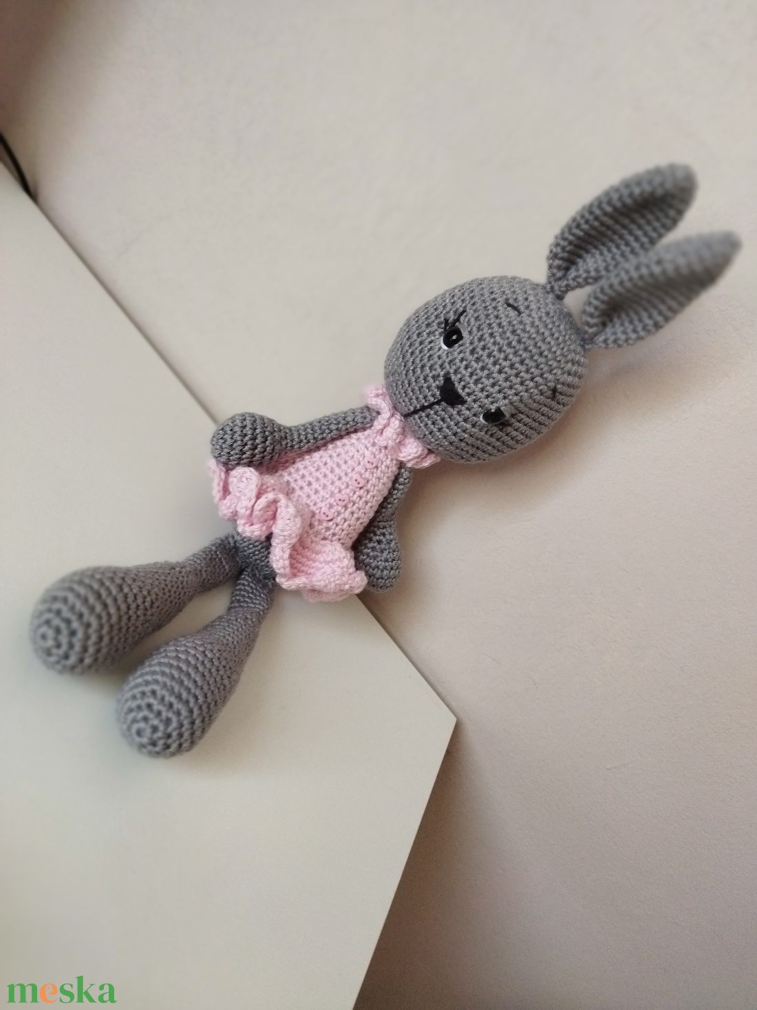 Horgolt nyuszi - játék & sport - plüssállat & játékfigura - nyuszi - Meska.hu