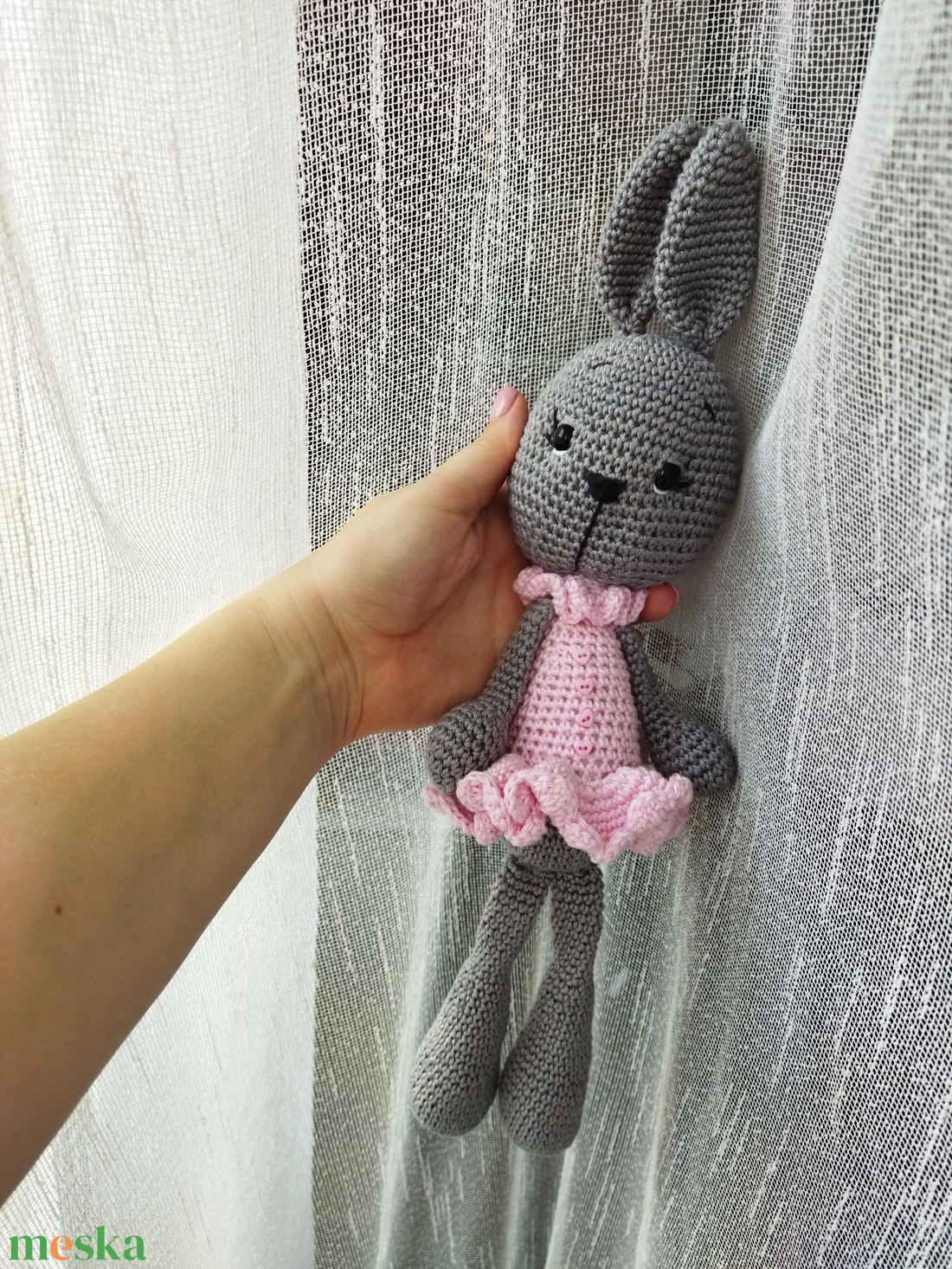 Horgolt nyuszi - játék & sport - plüssállat & játékfigura - nyuszi - Meska.hu