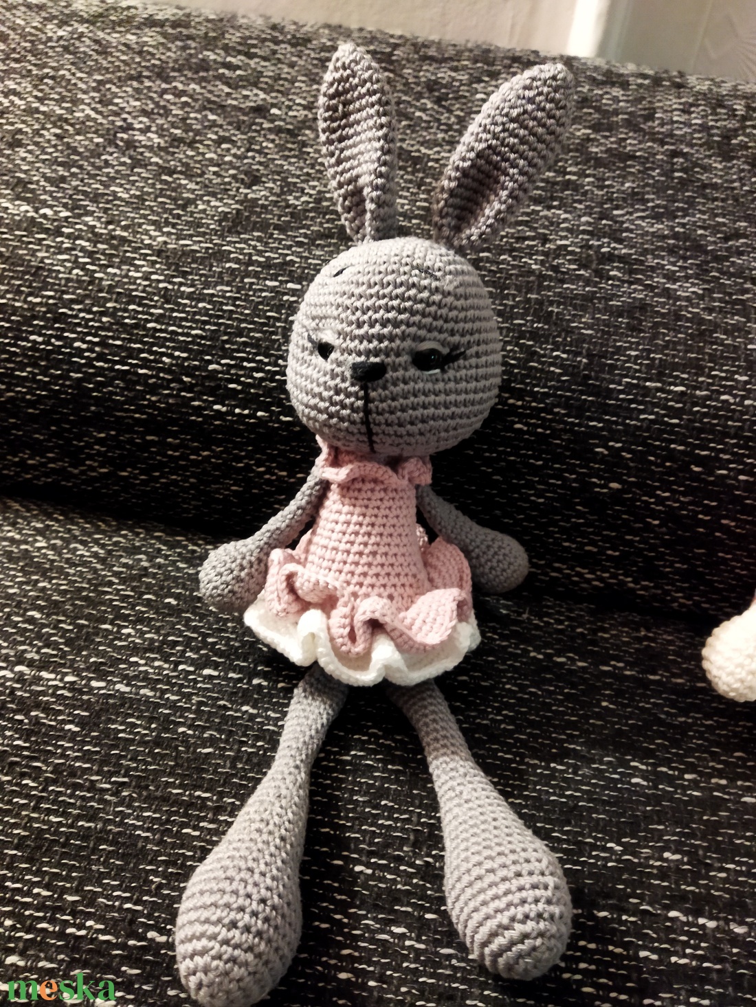 Horgolt nyuszi - játék & sport - plüssállat & játékfigura - nyuszi - Meska.hu