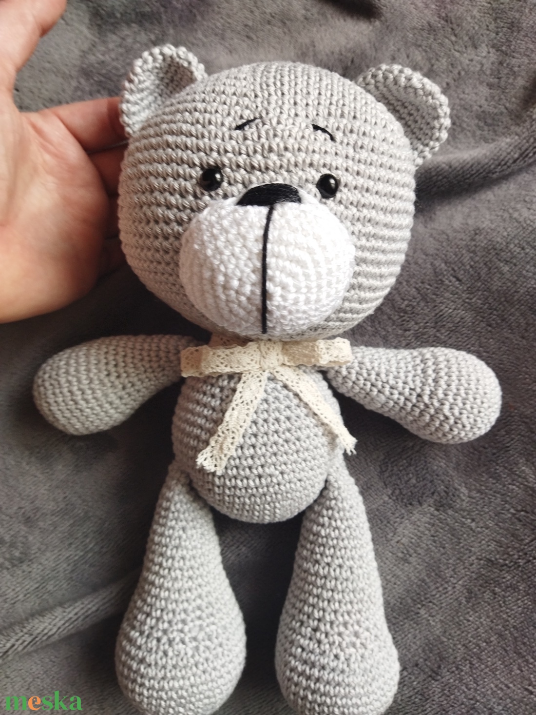 Horgolt maci - játék & sport - plüssállat & játékfigura - maci - Meska.hu