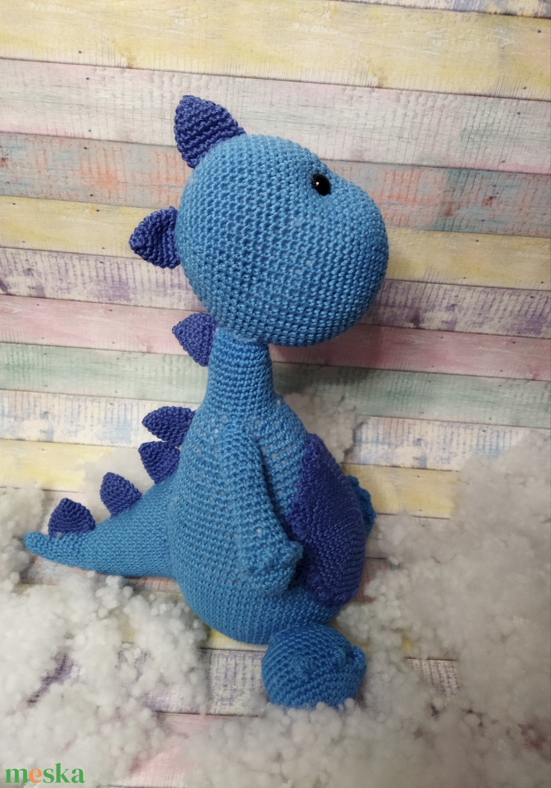 Horgolt dínó - játék & sport - plüssállat & játékfigura - plüss dínók - Meska.hu