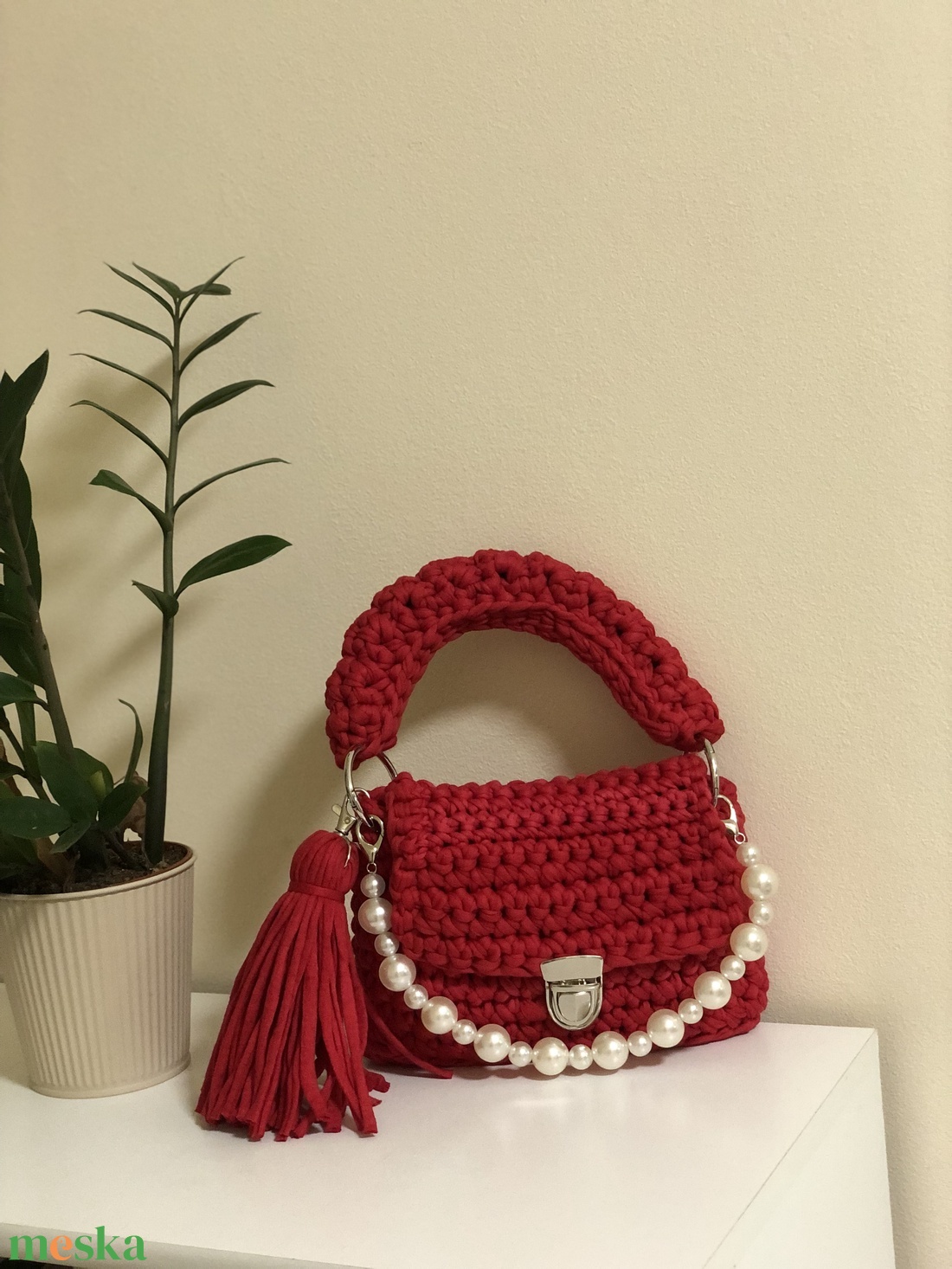 Horgolt Kézitáska - táska & tok - kézitáska & válltáska - alkalmi táska - Meska.hu