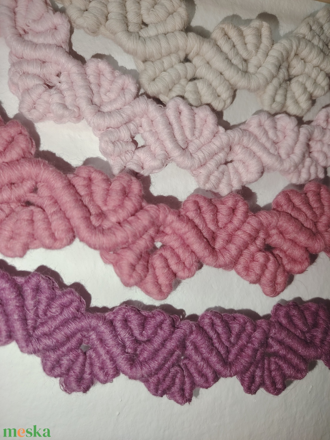 Makrame falidísz  - otthon & életmód - babaszoba, gyerekszoba - babaszoba dekoráció - Meska.hu